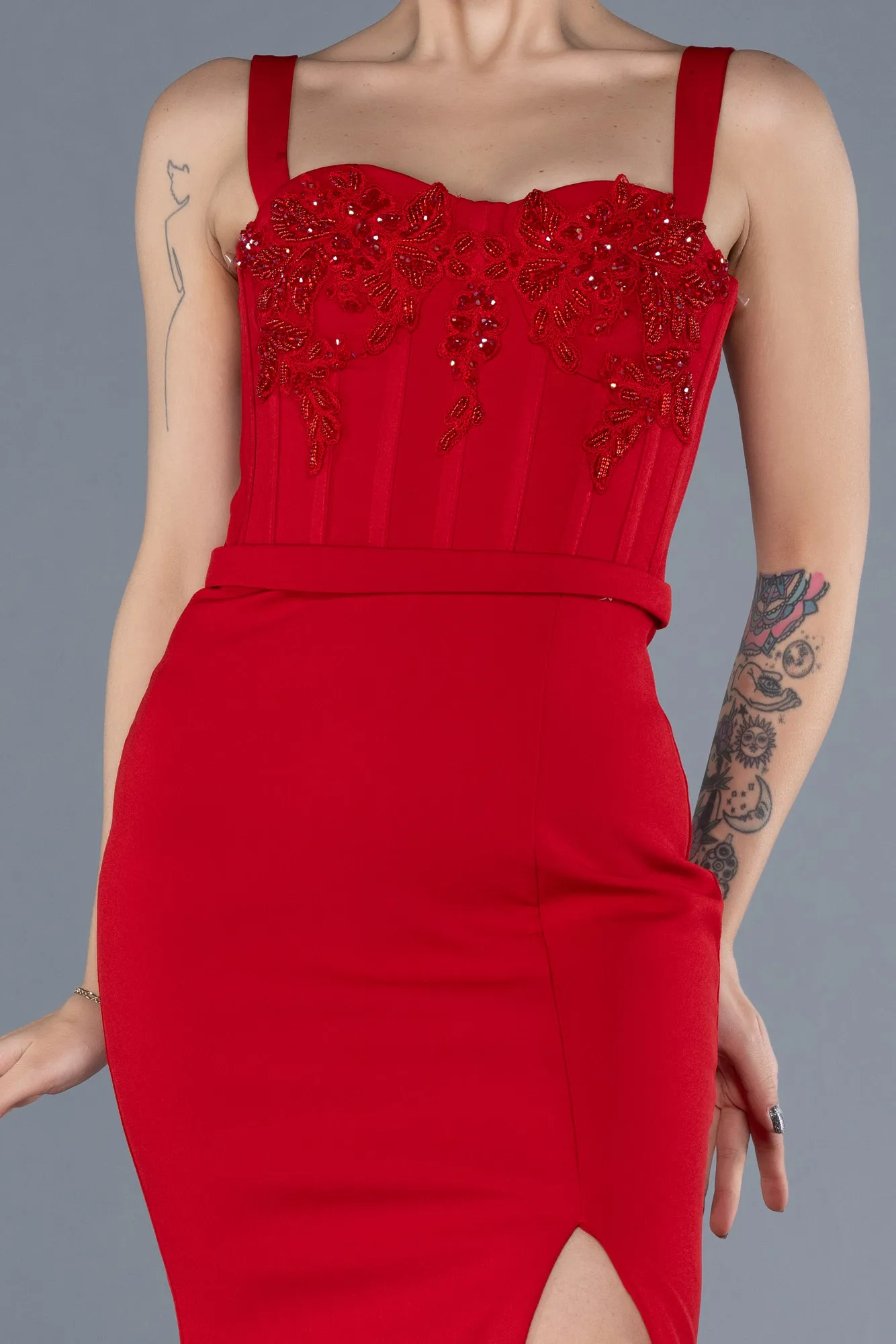 Red-Long Evening Dress ABU3345