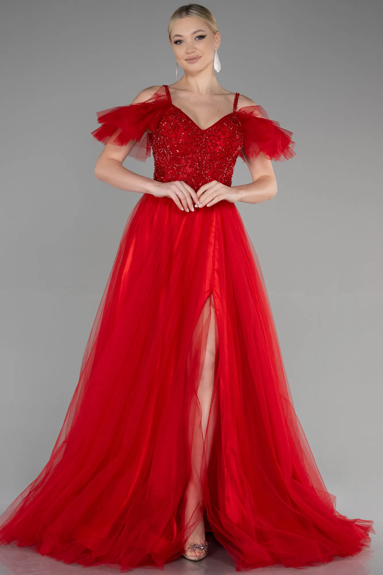 Red-Long Evening Dress ABU3500