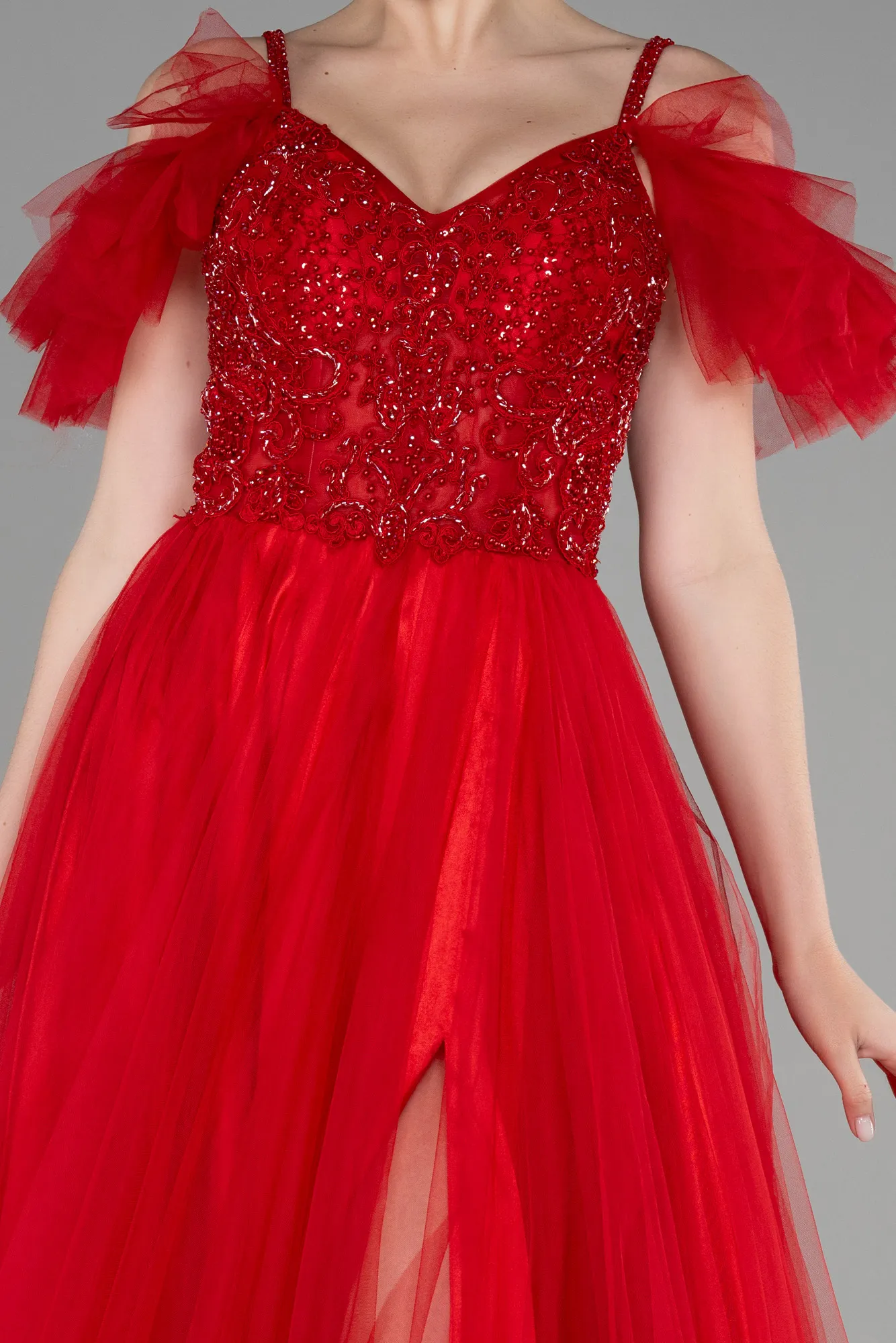 Red-Long Evening Dress ABU3500