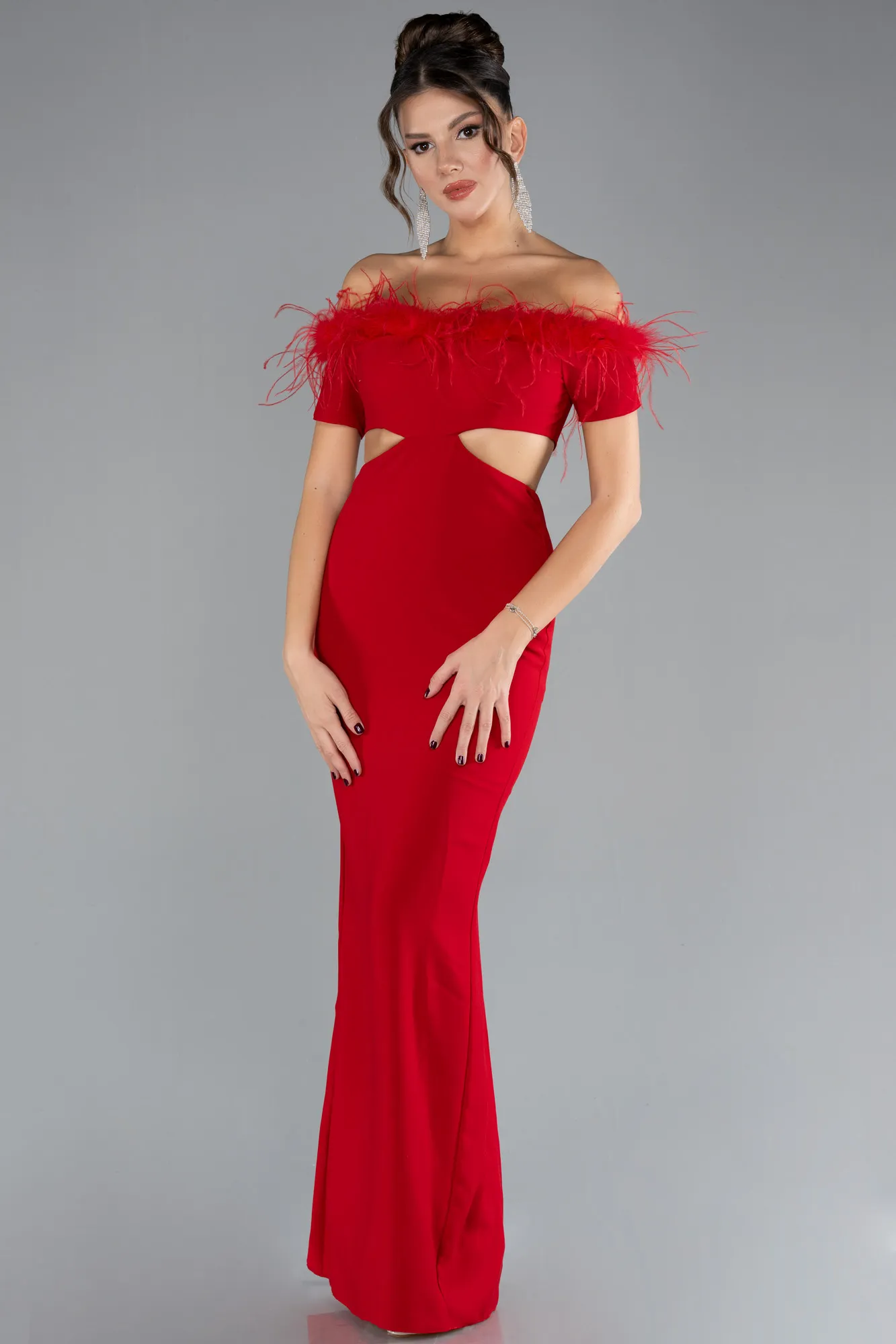 Red-Long Evening Dress ABU3602