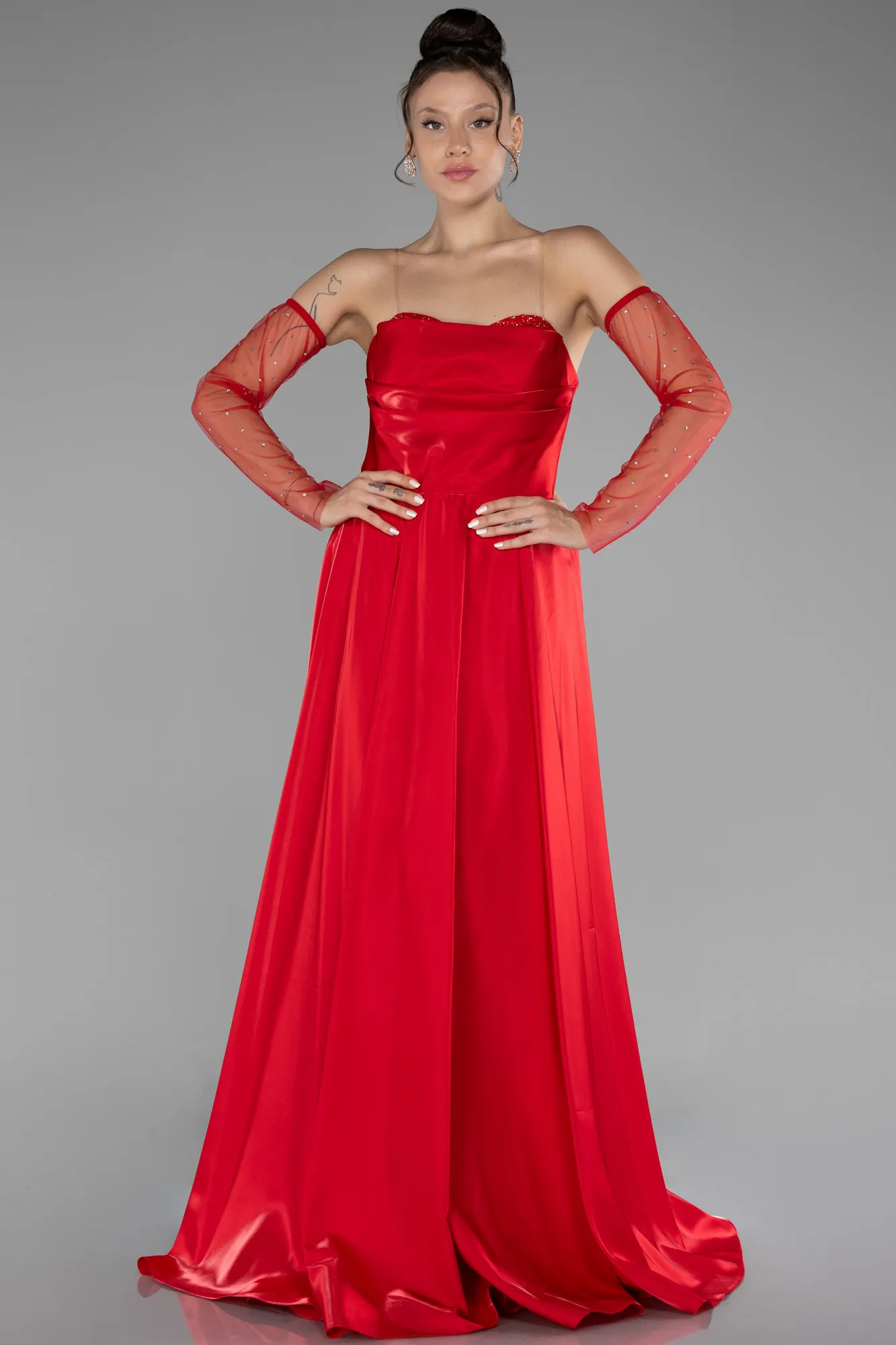 Red-Long Evening Dress ABU3604