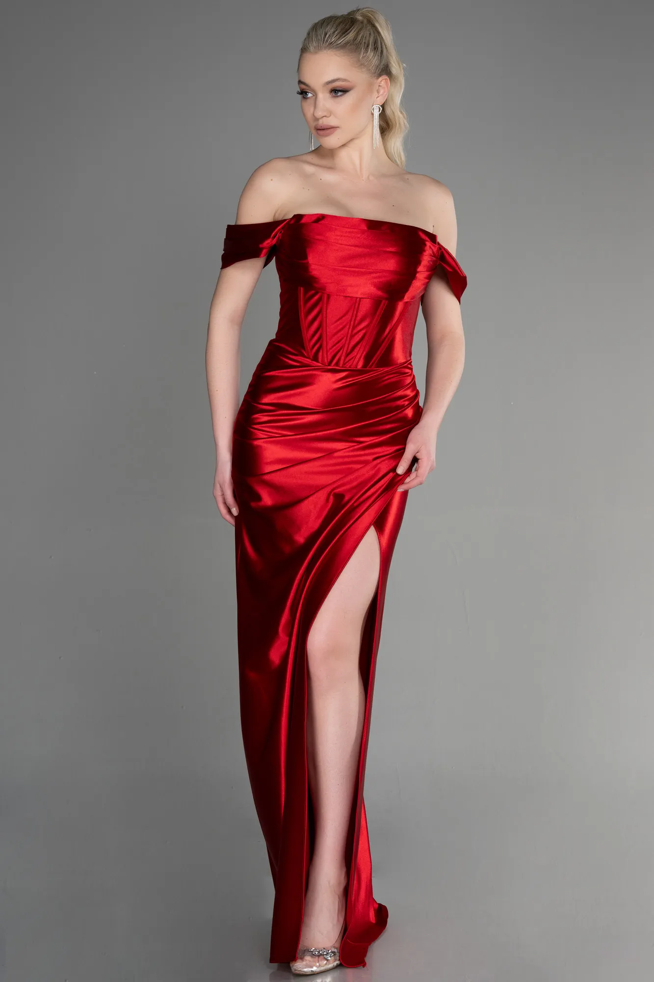 Red-Long Evening Dress ABU3611