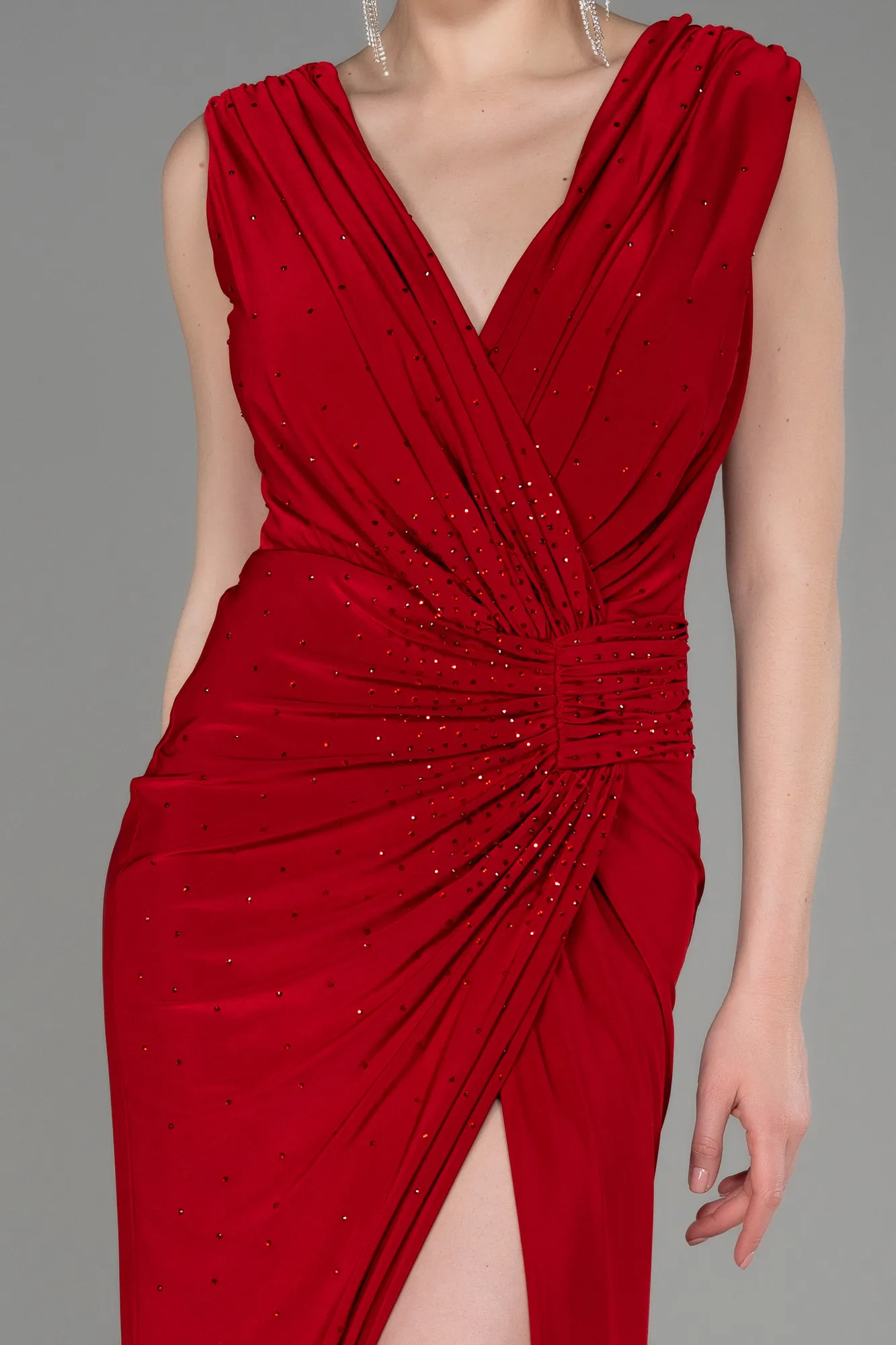 Red-Long Evening Dress ABU3754