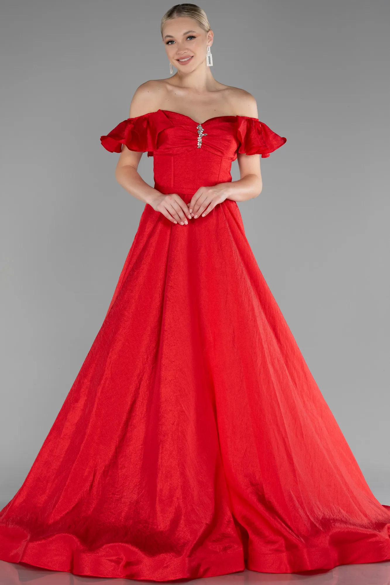 Red-Long Evening Dress ABU3884