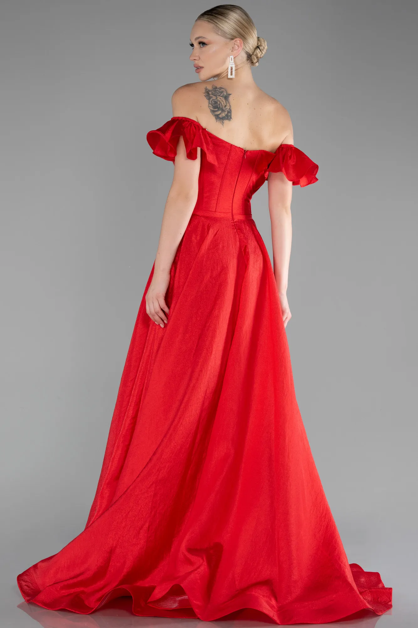 Red-Long Evening Dress ABU3884