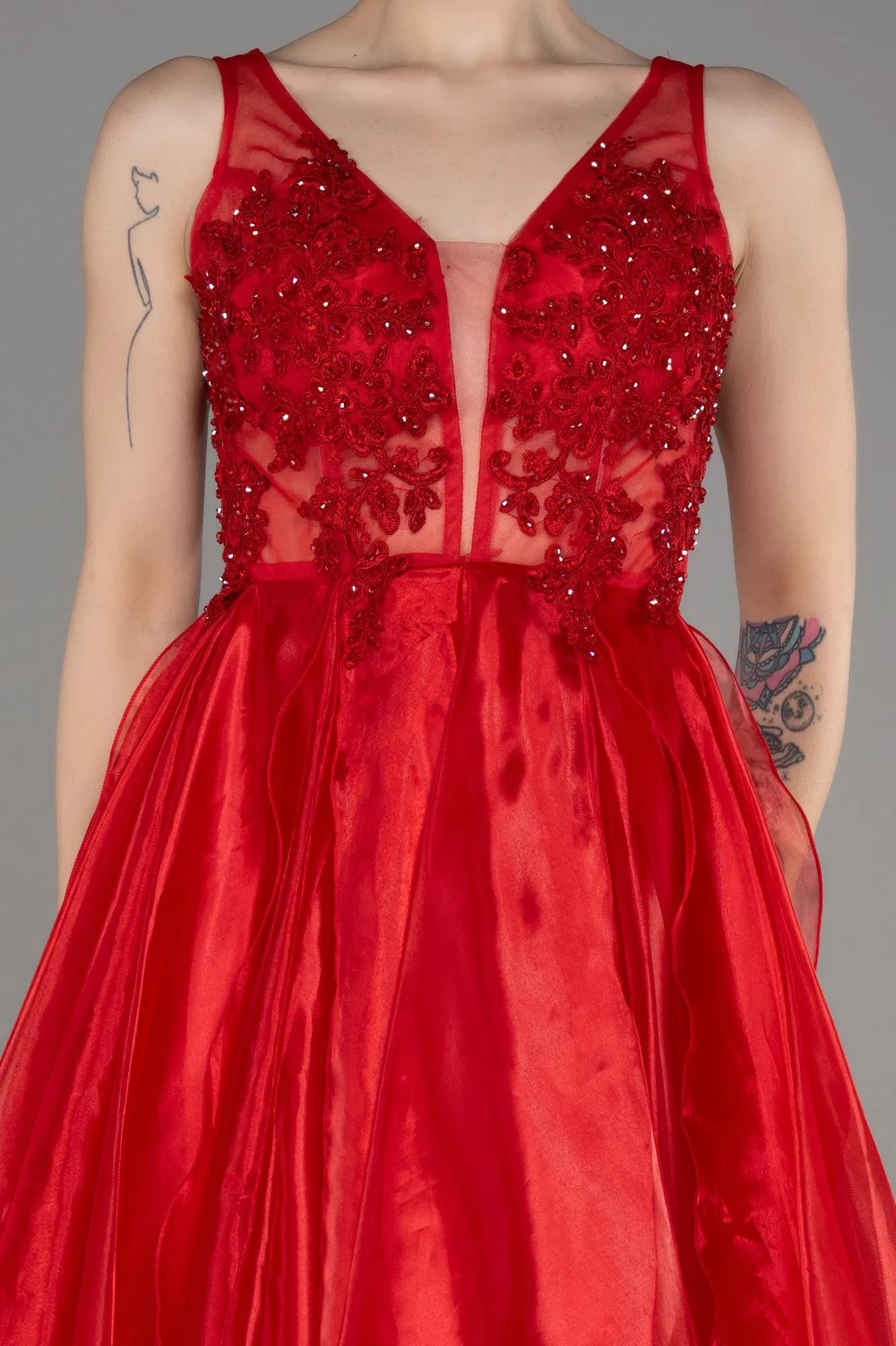 Red-Long Evening Dress ABU3952