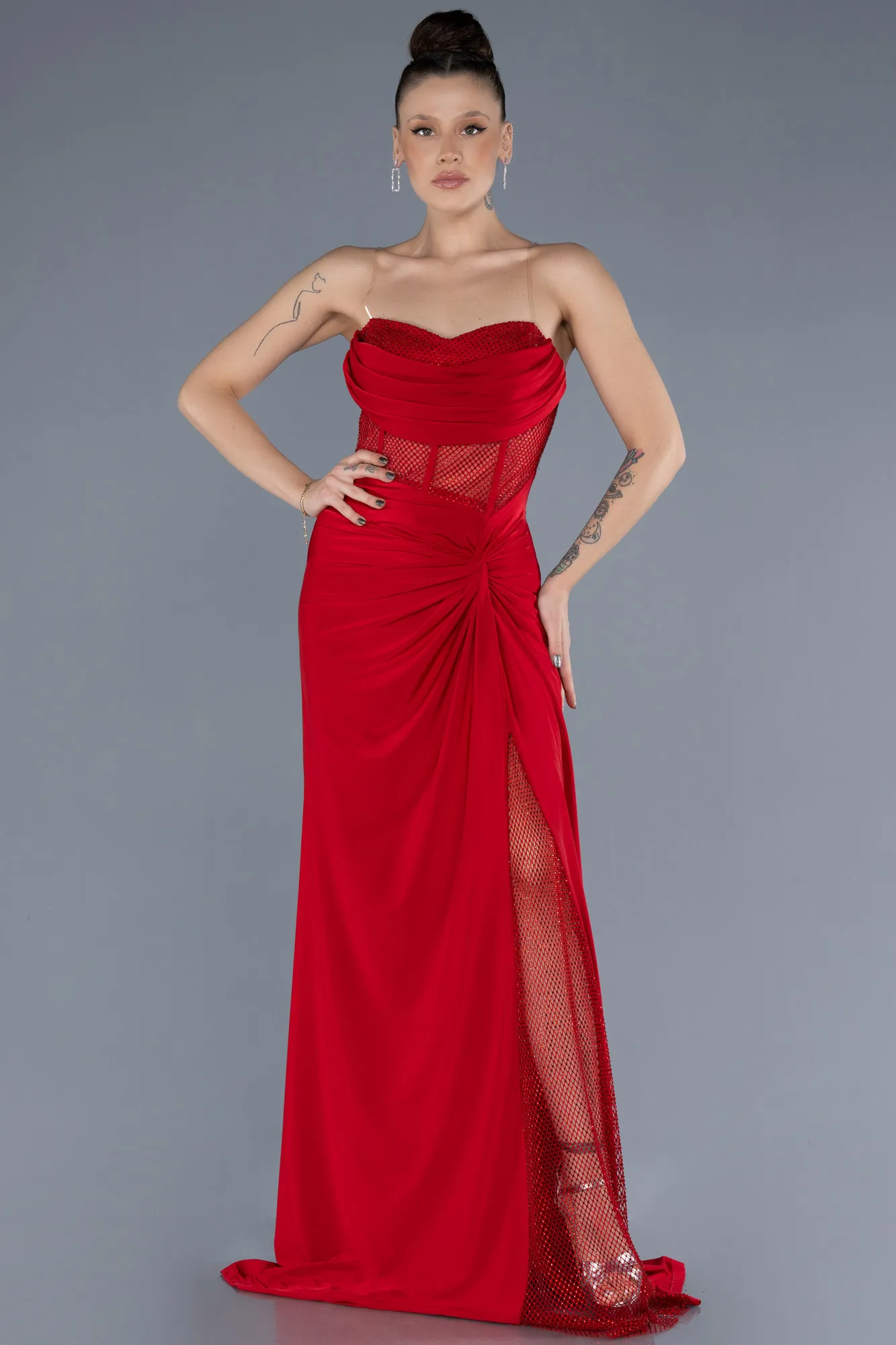 Red-Long Evening Dress ABU4410