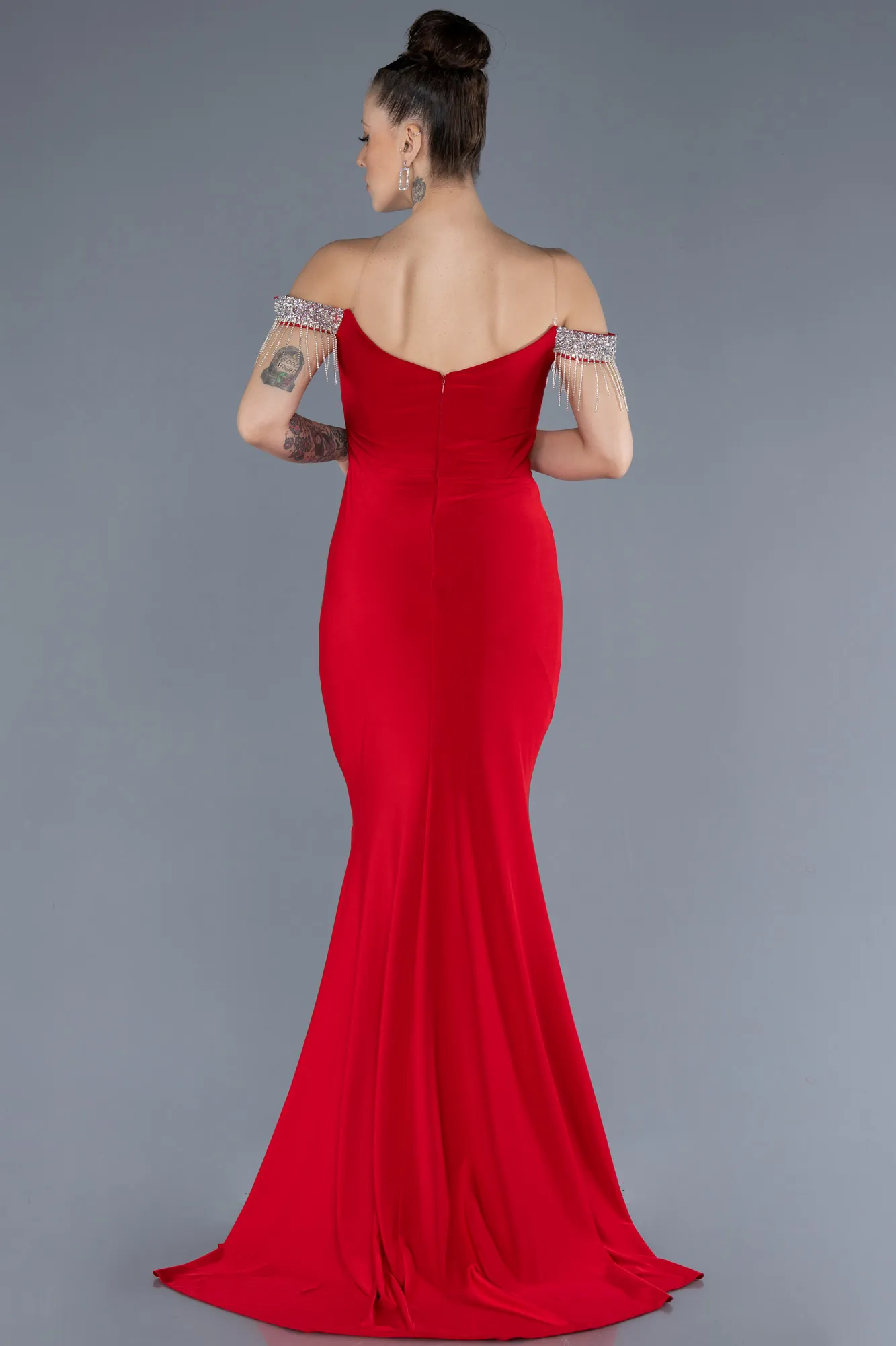 Red-Long Evening Dress ABU4553