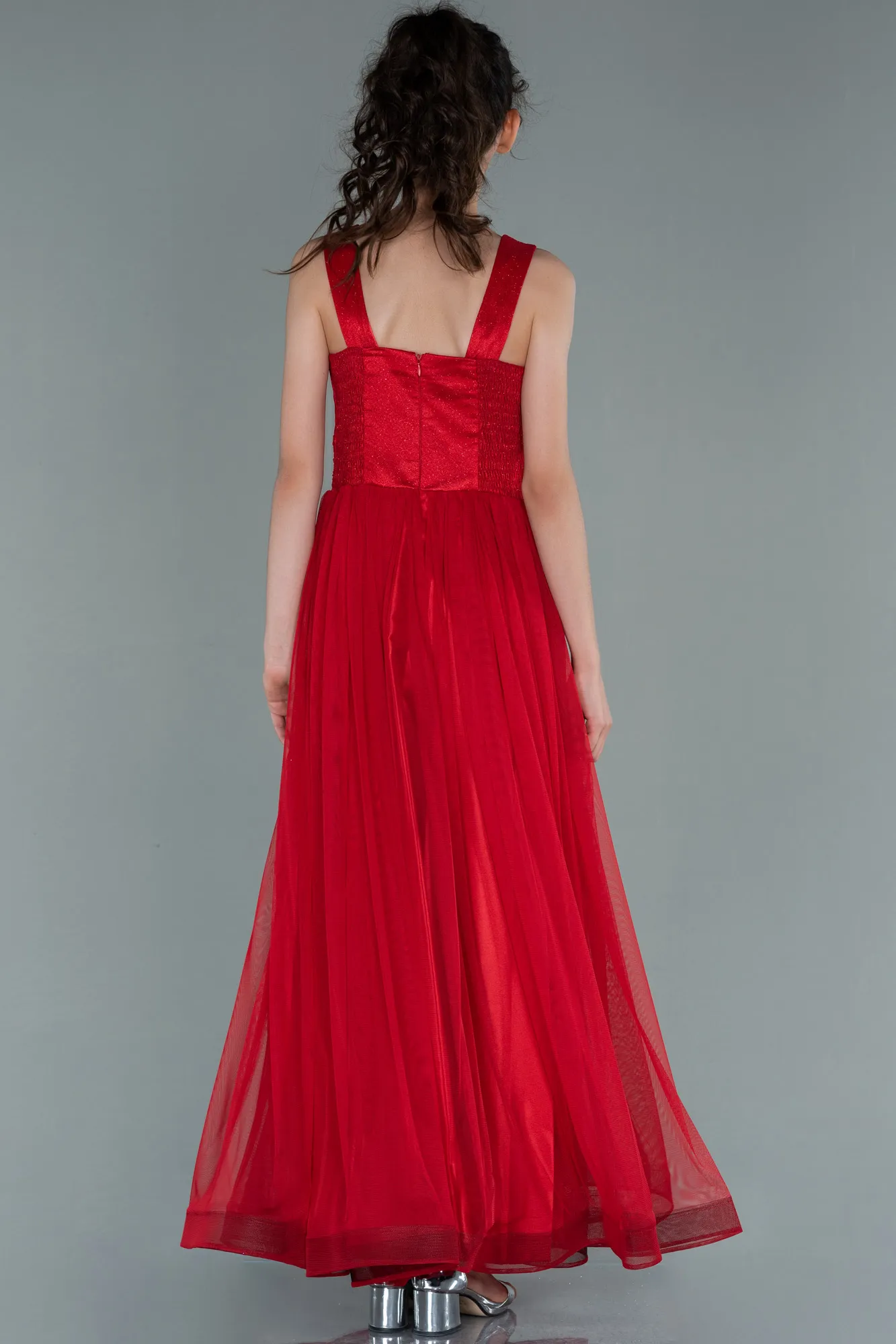 Red-Long Girl Dress ABU2447