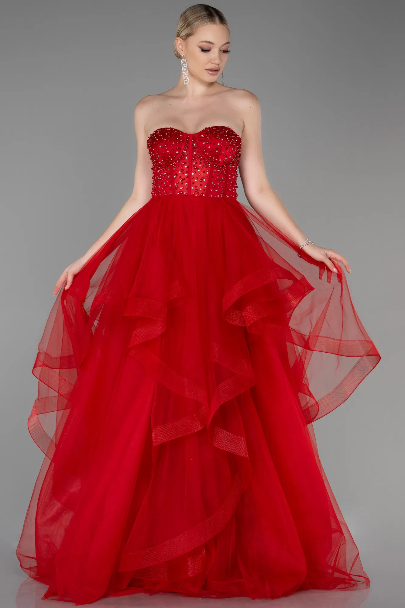 Red-Long Haute Couture ABU3315