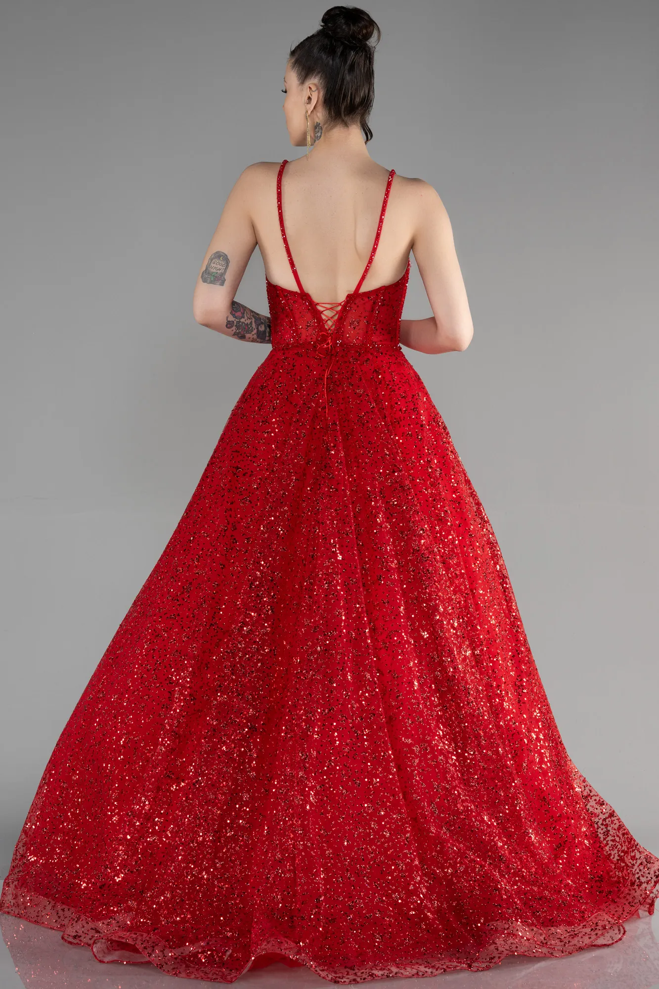 Red-Long Haute Couture Dress ABU3556