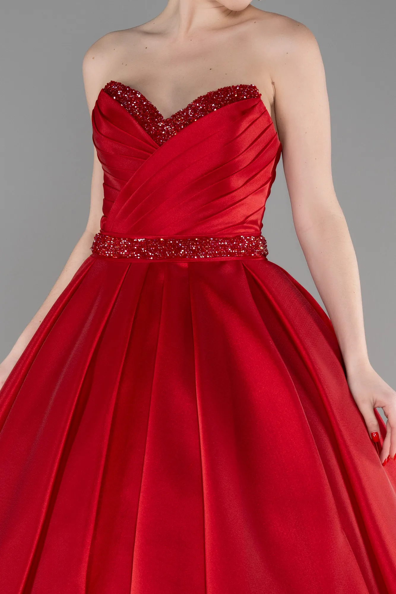 Red-Long Haute Couture Dress ABU3596