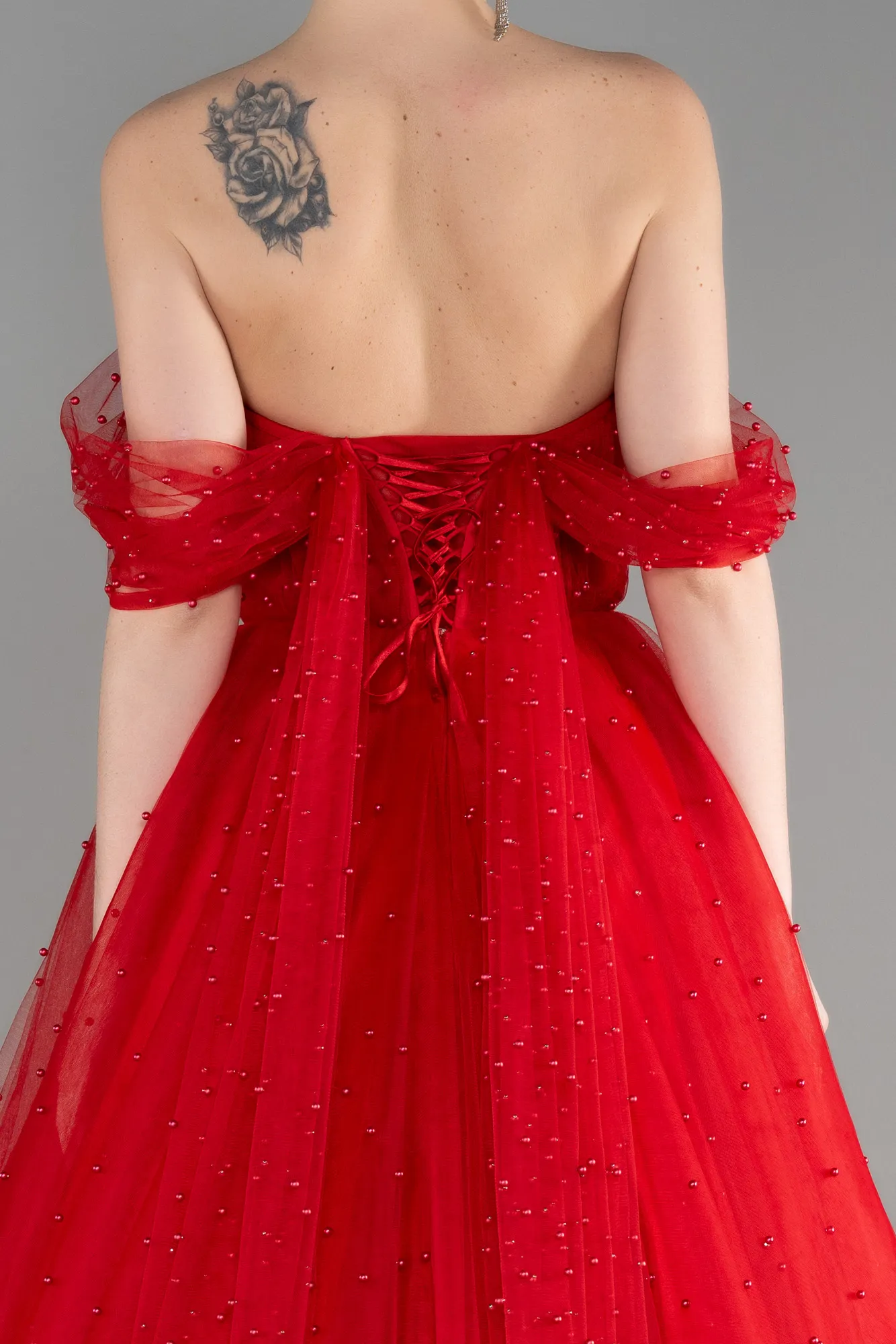 Red-Long Haute Couture Dress ABU3599