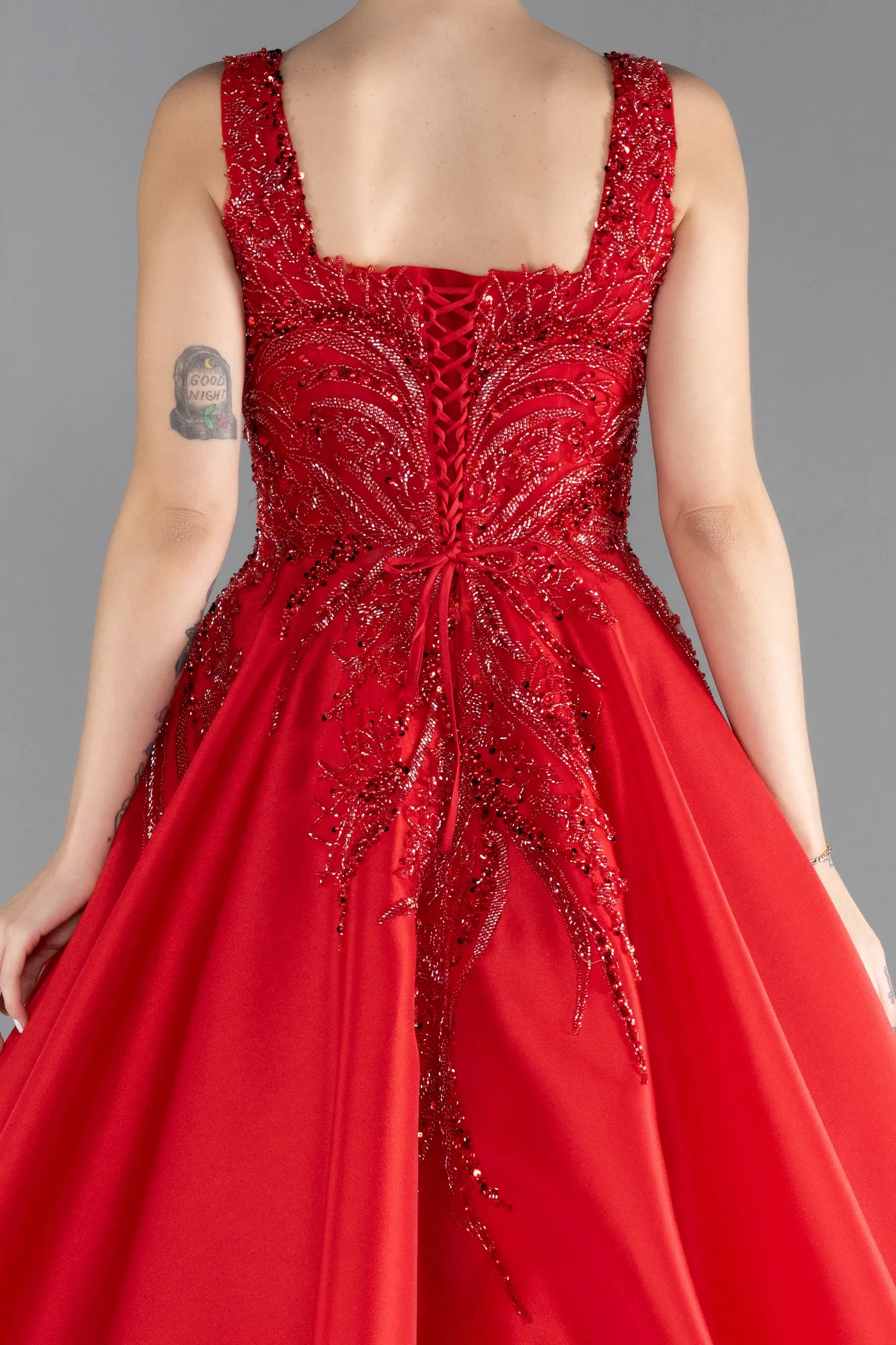 Red-Long Haute Couture Dress ABU3745