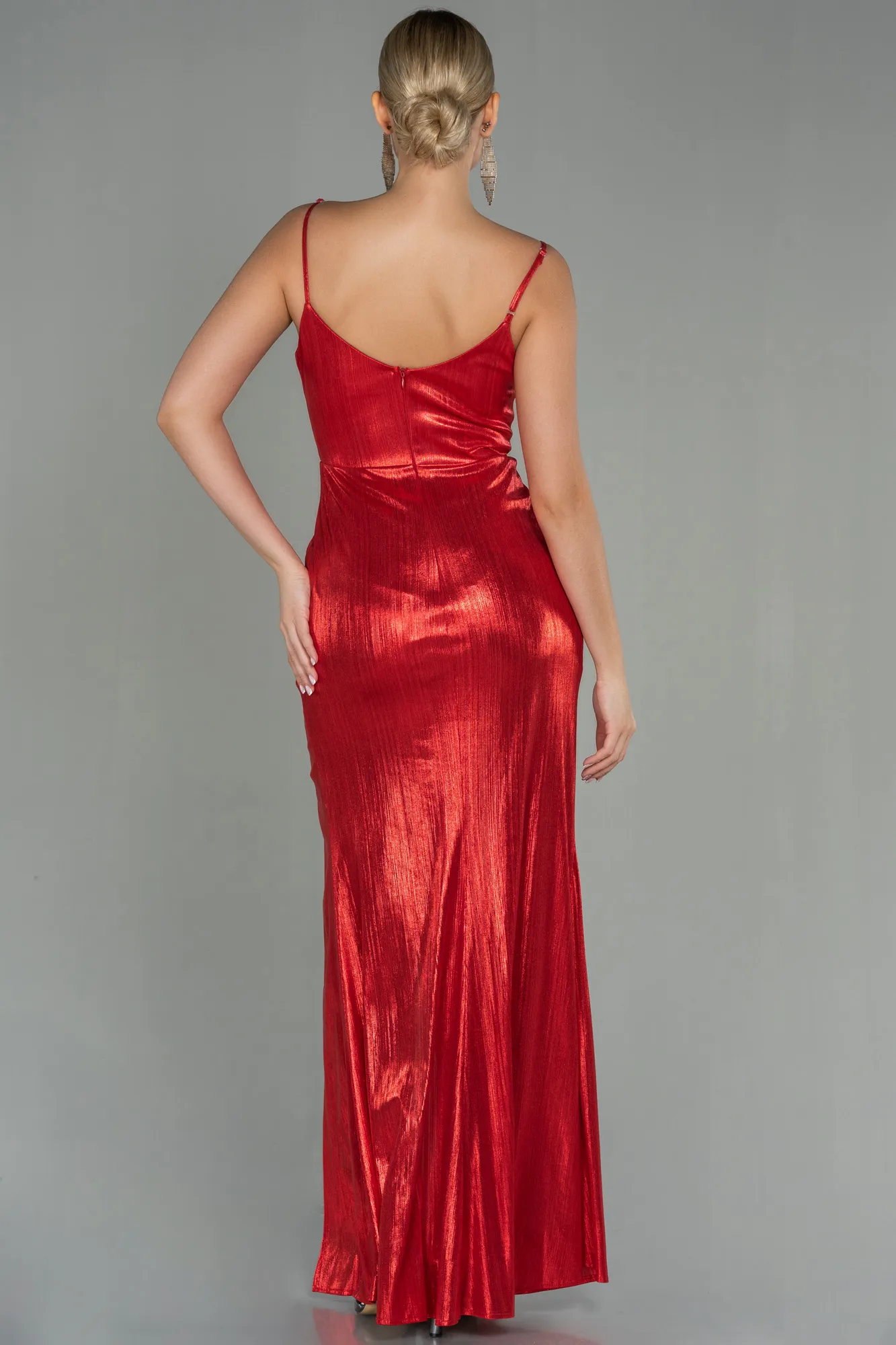 Red-Long Mermaid Prom Dress ABU3065