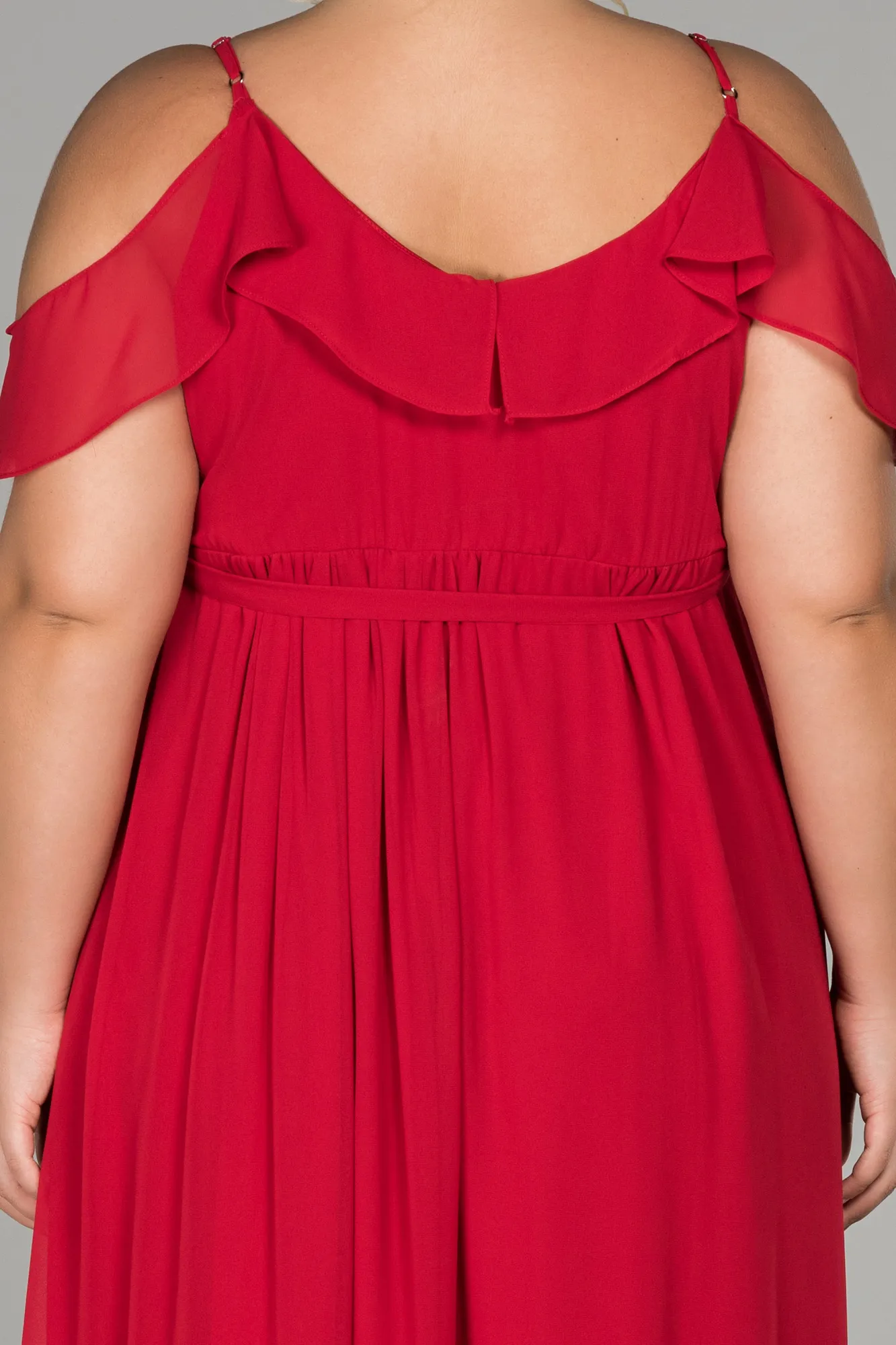Red-Long Plus Size Evening Dress ABU1449