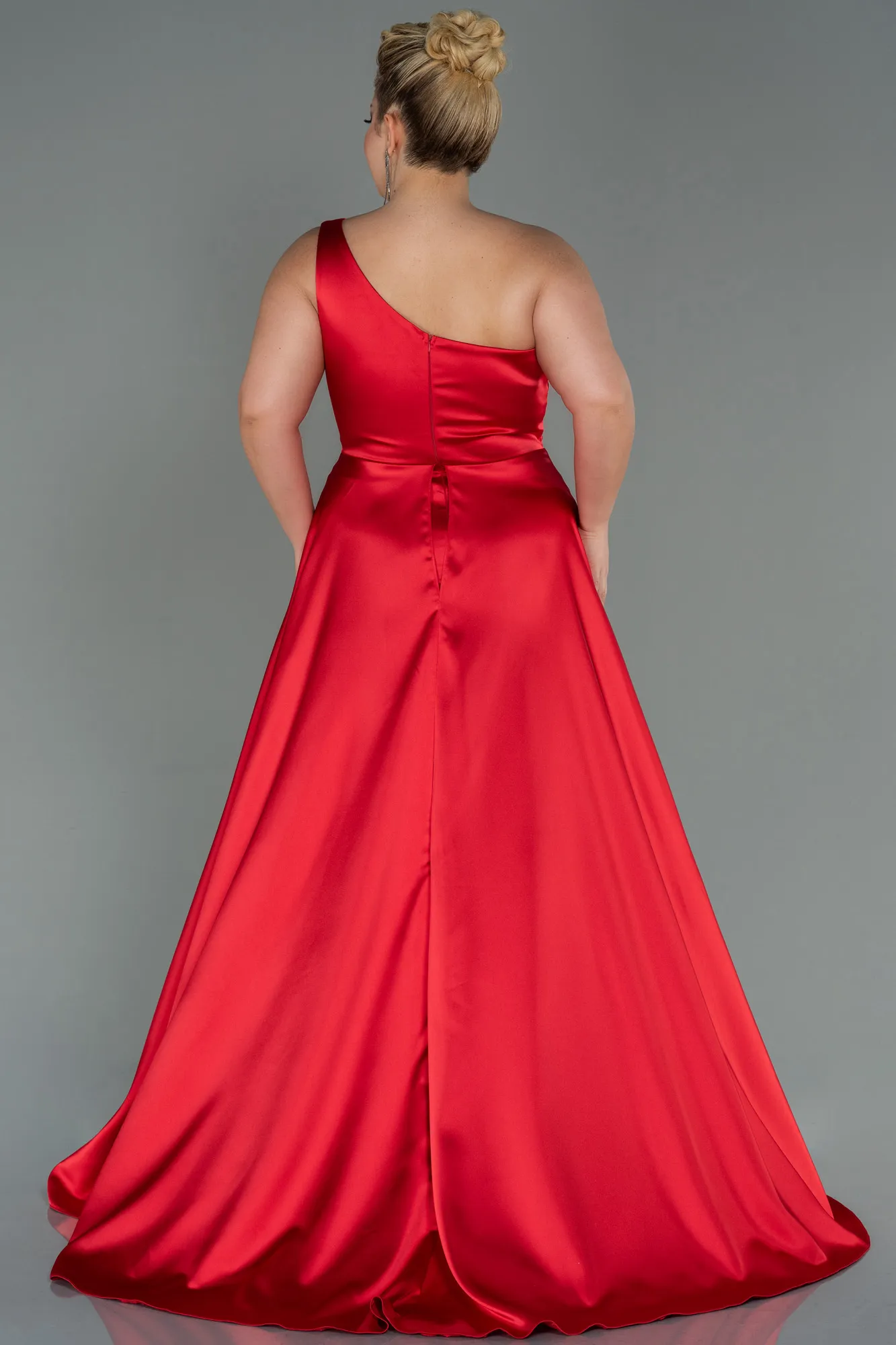 Red-Long Plus Size Evening Dress ABU3171