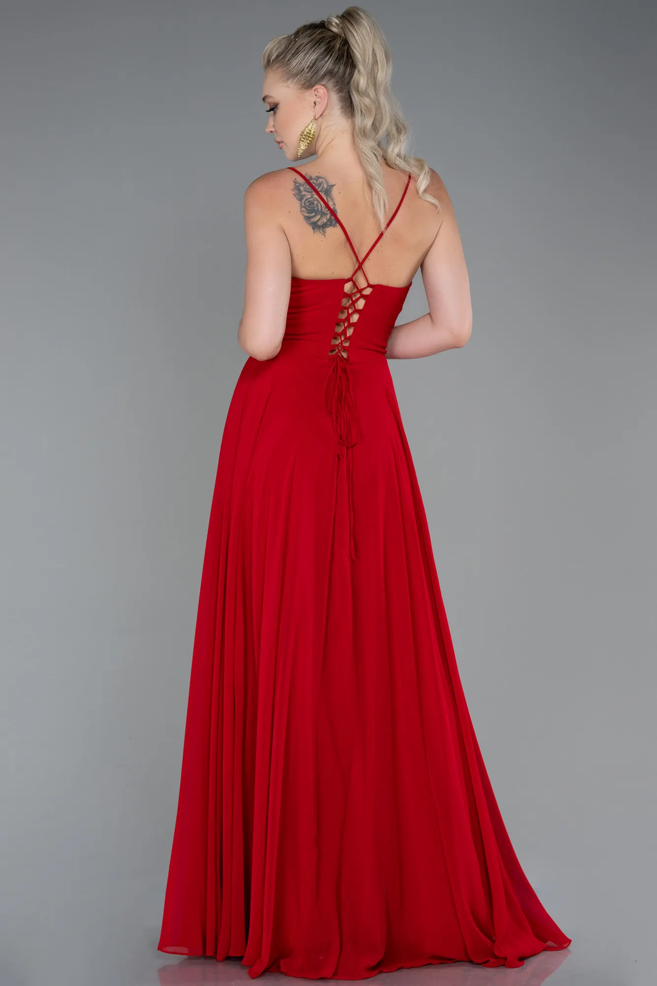 Red-Long Prom Gown ABU1305