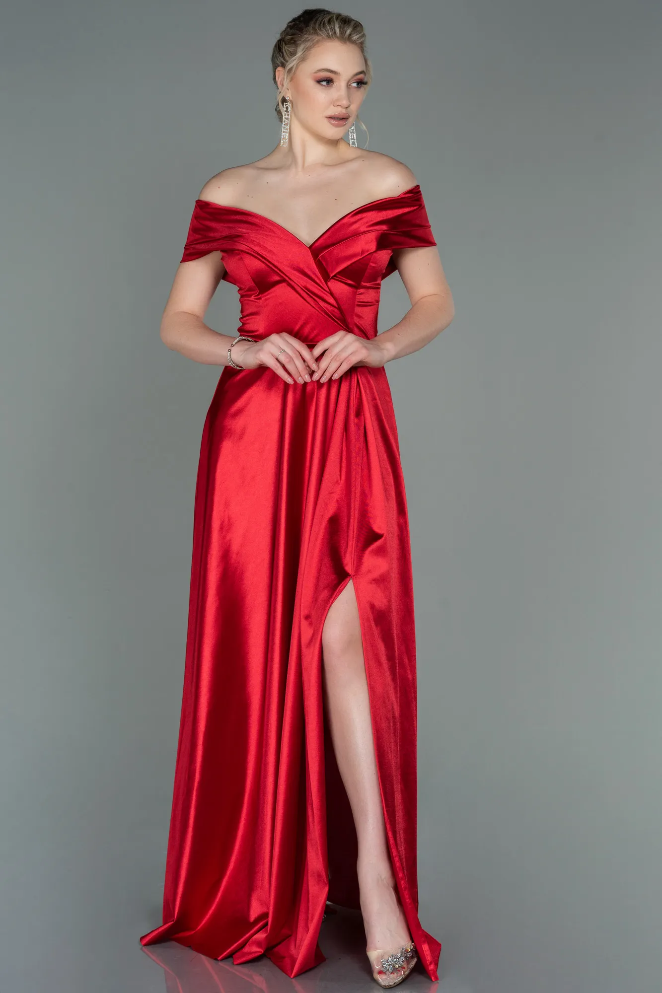 Red-Long Prom Gown ABU3157