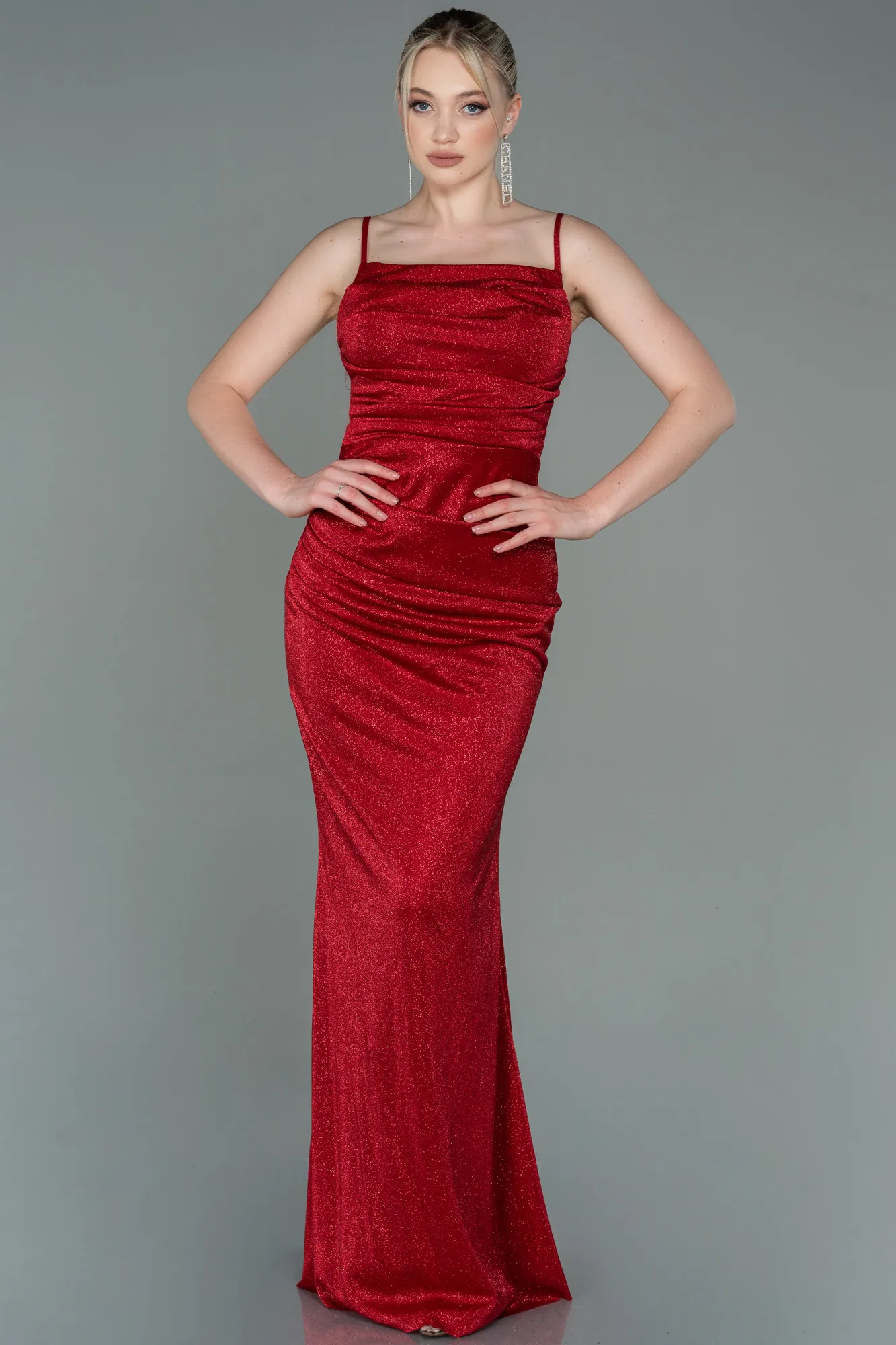 Red-Long Prom Gown ABU3182