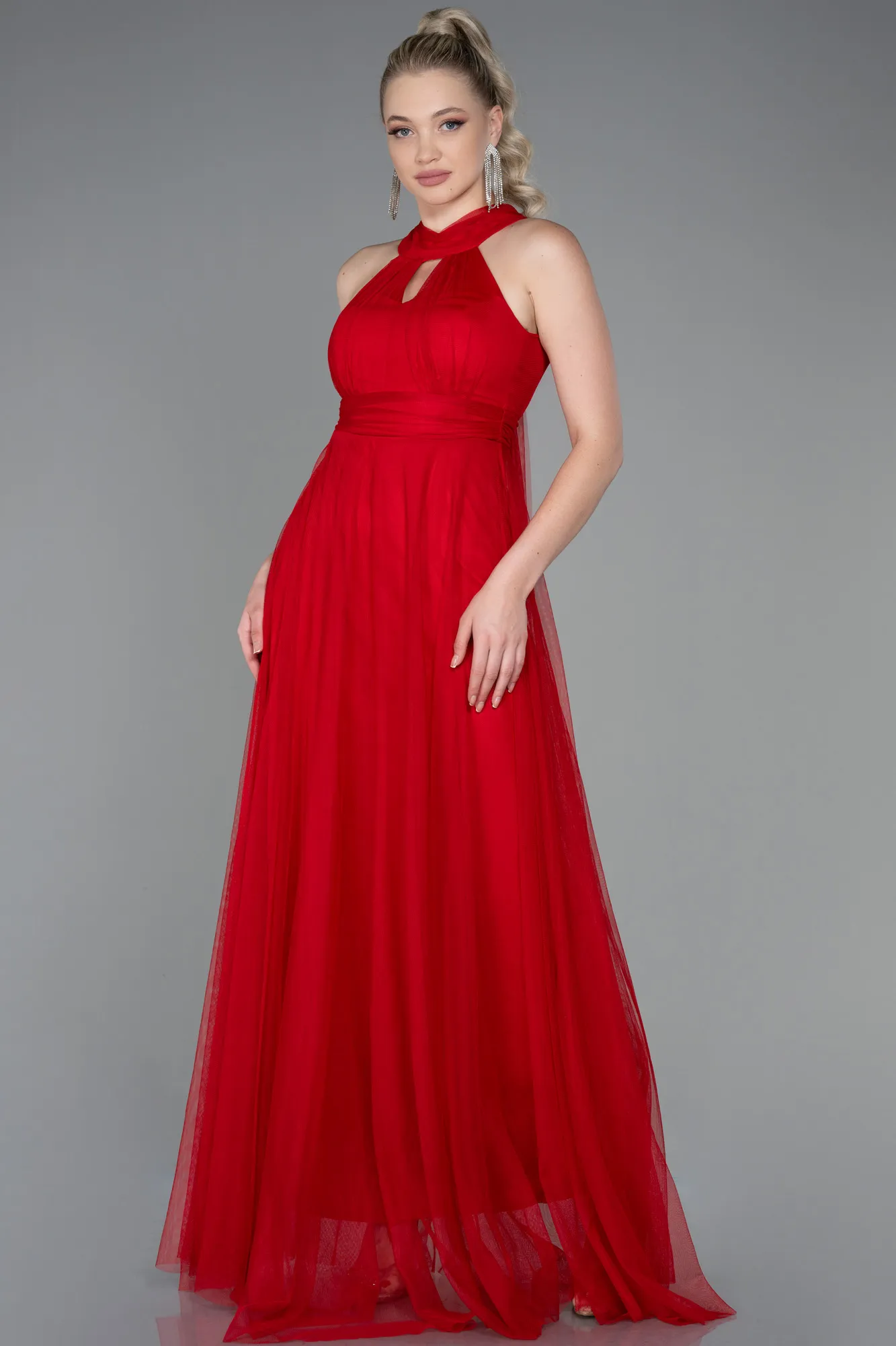 Red-Long Prom Gown ABU3252