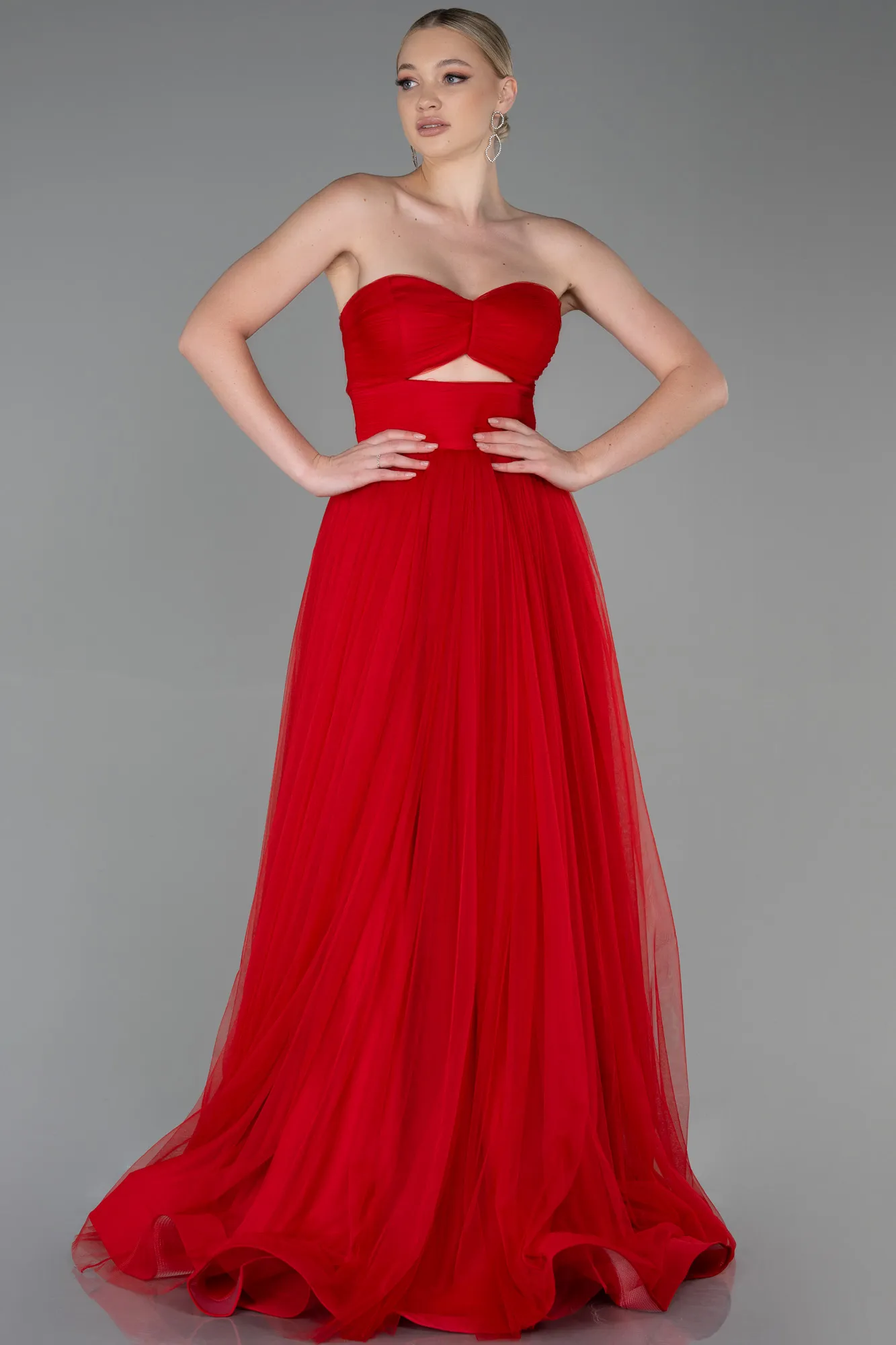 Red-Long Prom Gown ABU3306