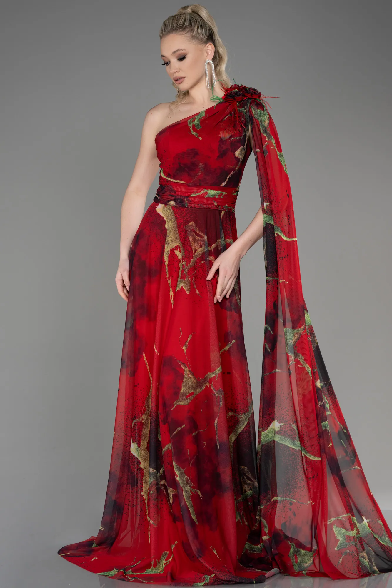 Red-Long Prom Gown ABU3773