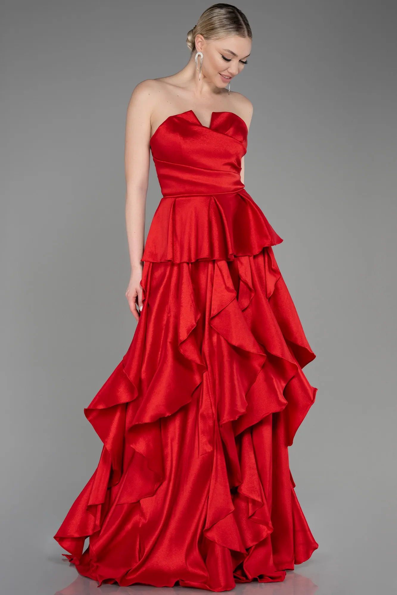 Red-Long Prom Gown ABU3886