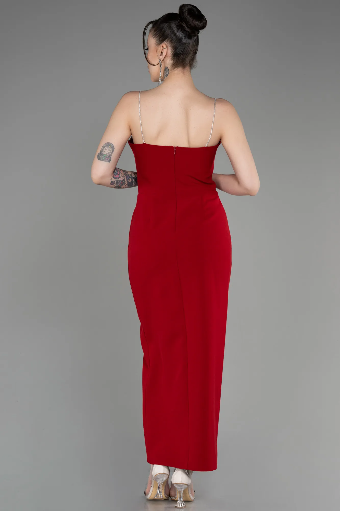 Red-Midi Evening Dress ABK1965
