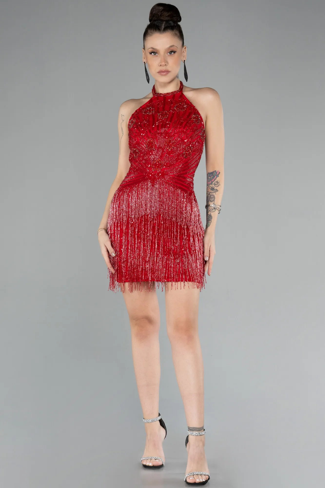 Red-Mini Stony Haute Couture ABK2198