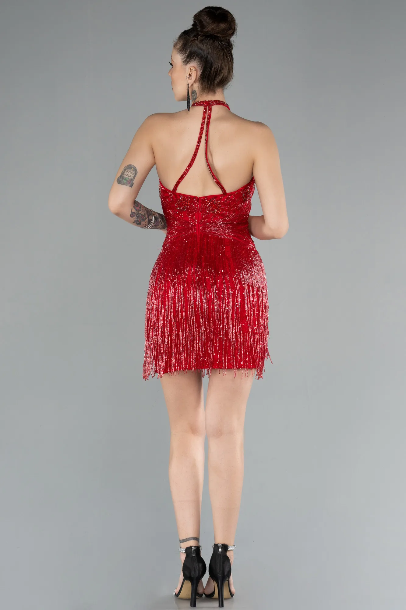 Red-Mini Stony Haute Couture ABK2198