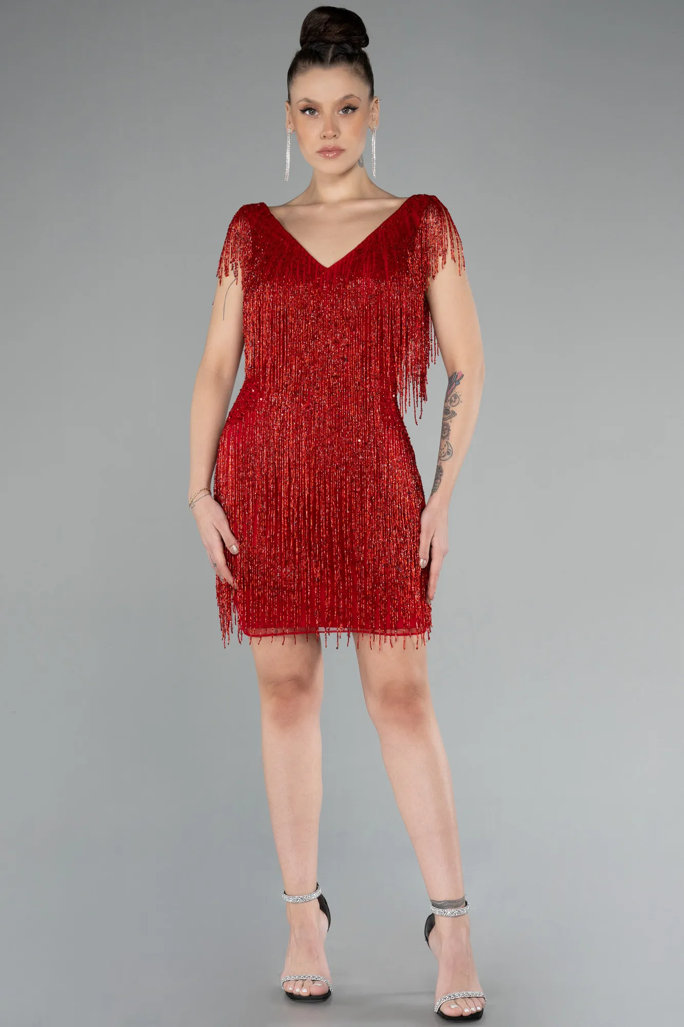 Red-Mini Stony Haute Couture ABK2199