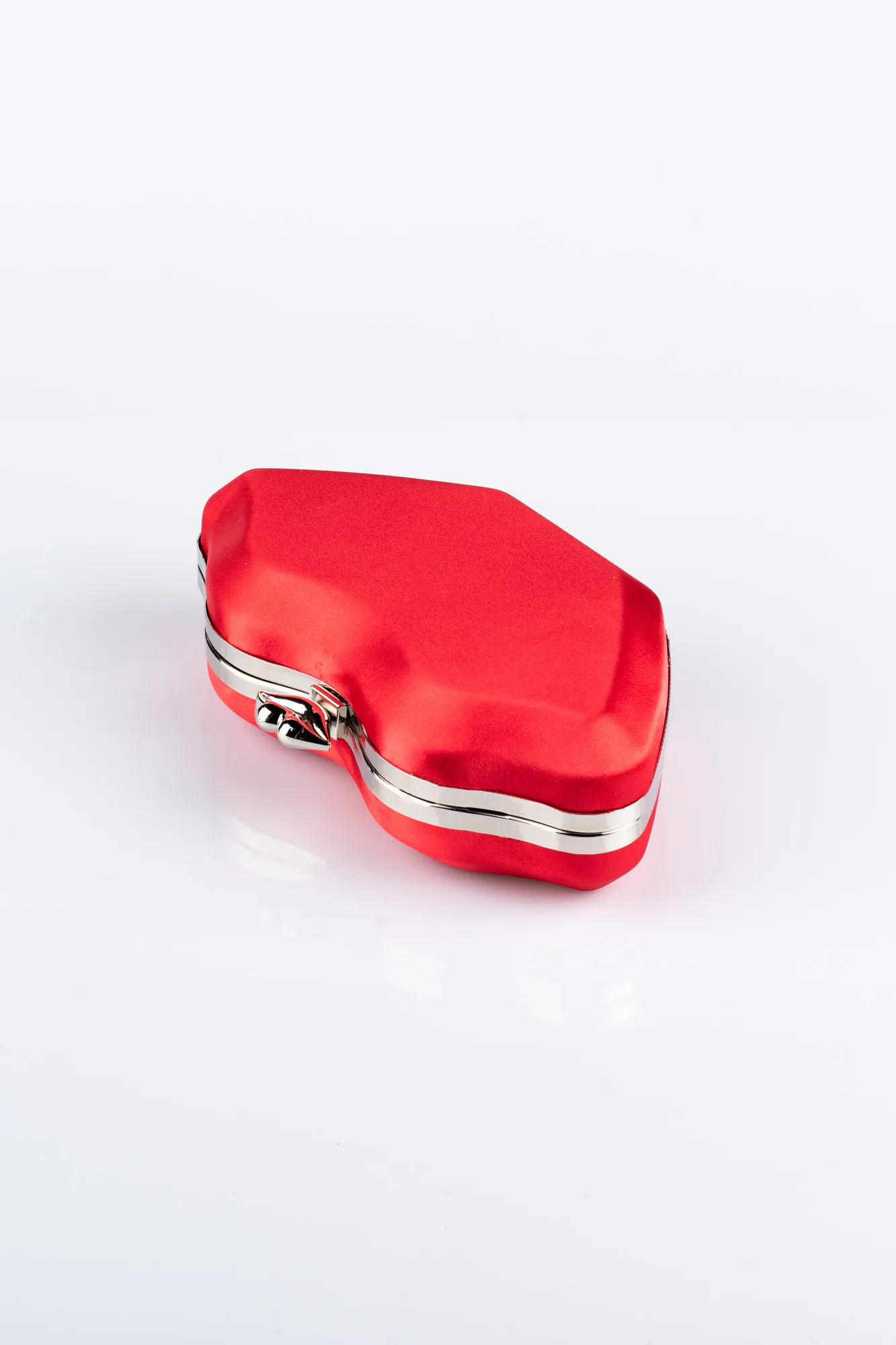 Red-Satin Box Bag SH816