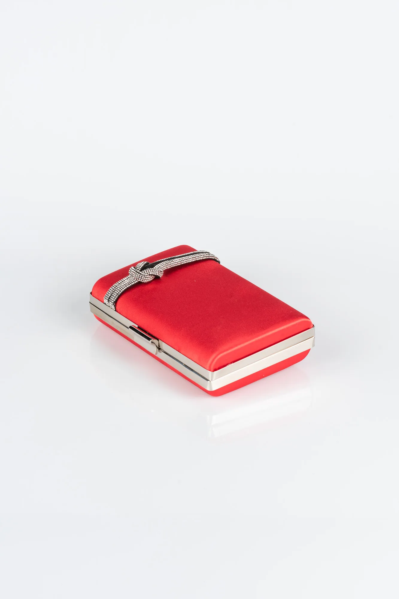 Red-Satin Box Bag VT9275