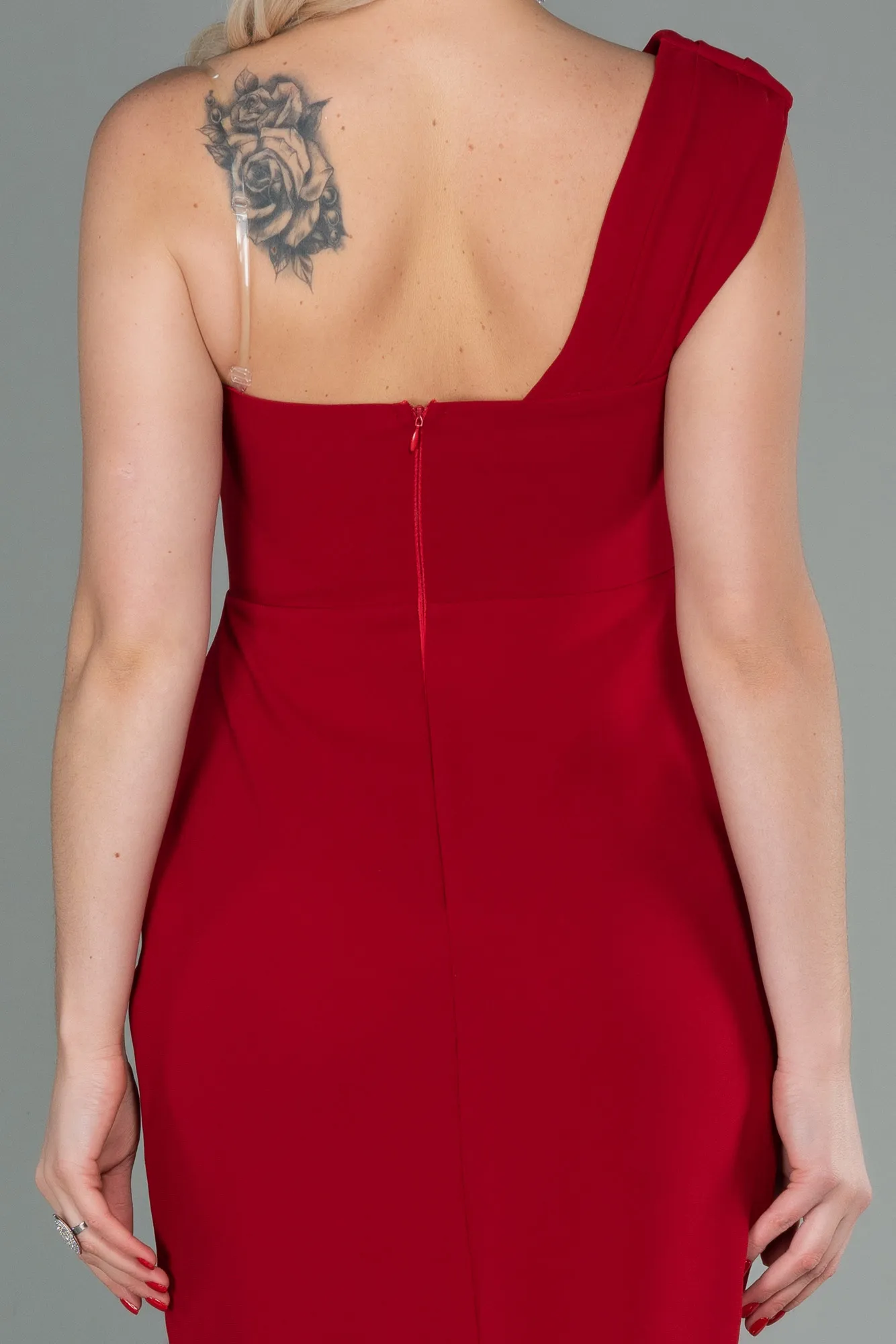 Red-Short Invitation Dress ABK1455