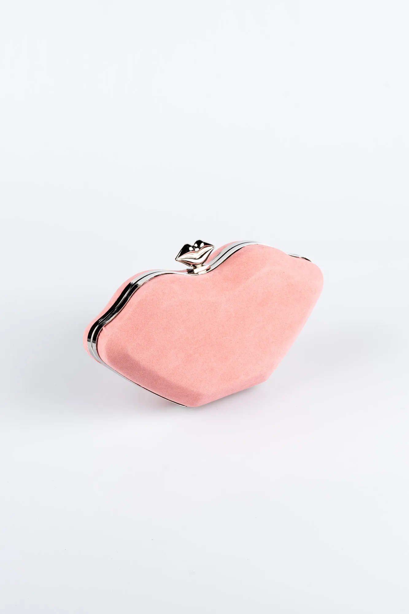Rose Colored-Suede Box Bag SH816