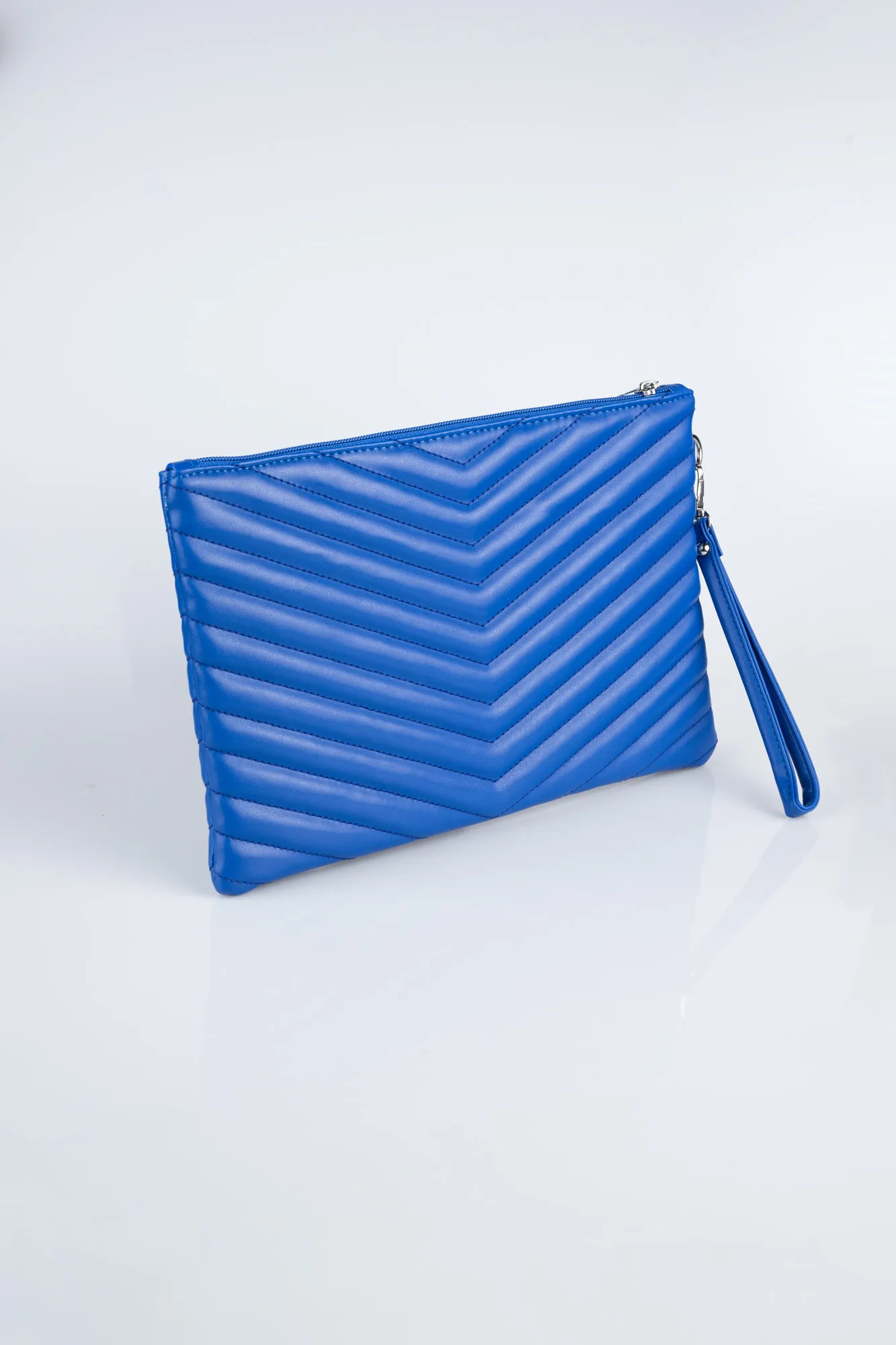 Sax Blue-Leather Evening Bag KC413