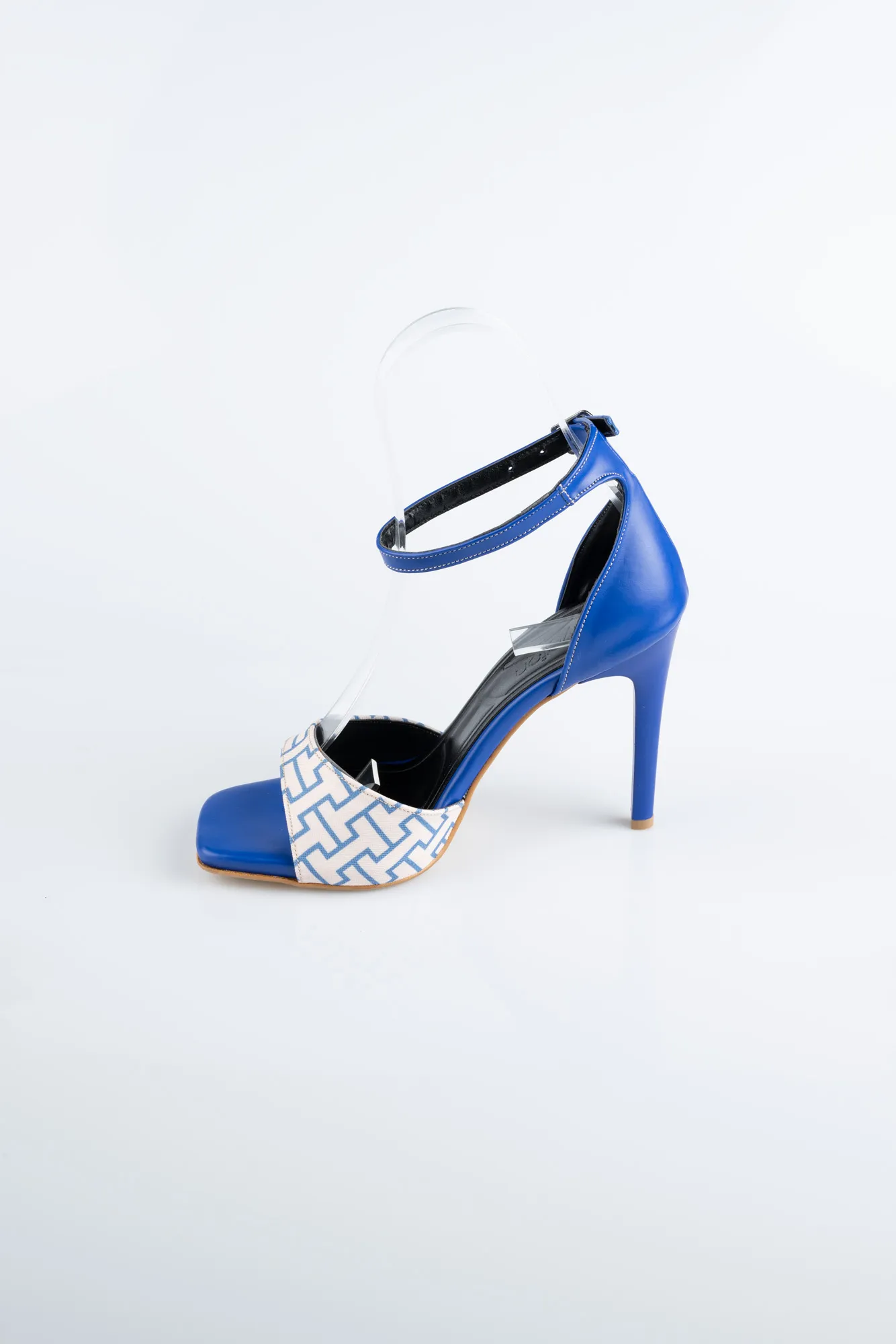 Sax Blue-Leather Evening Shoe AB8004