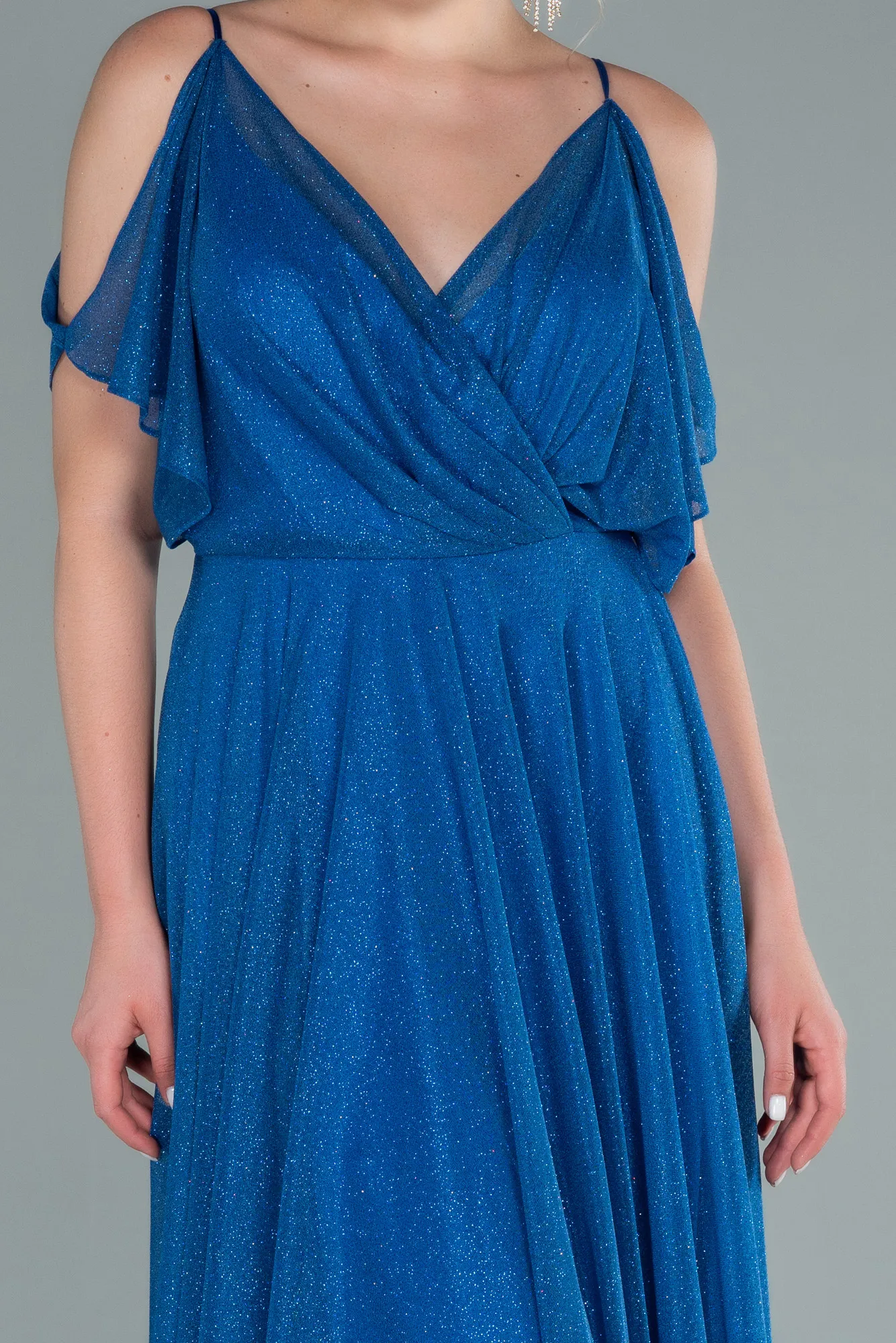 Sax Blue-Long Evening Dress ABU2484