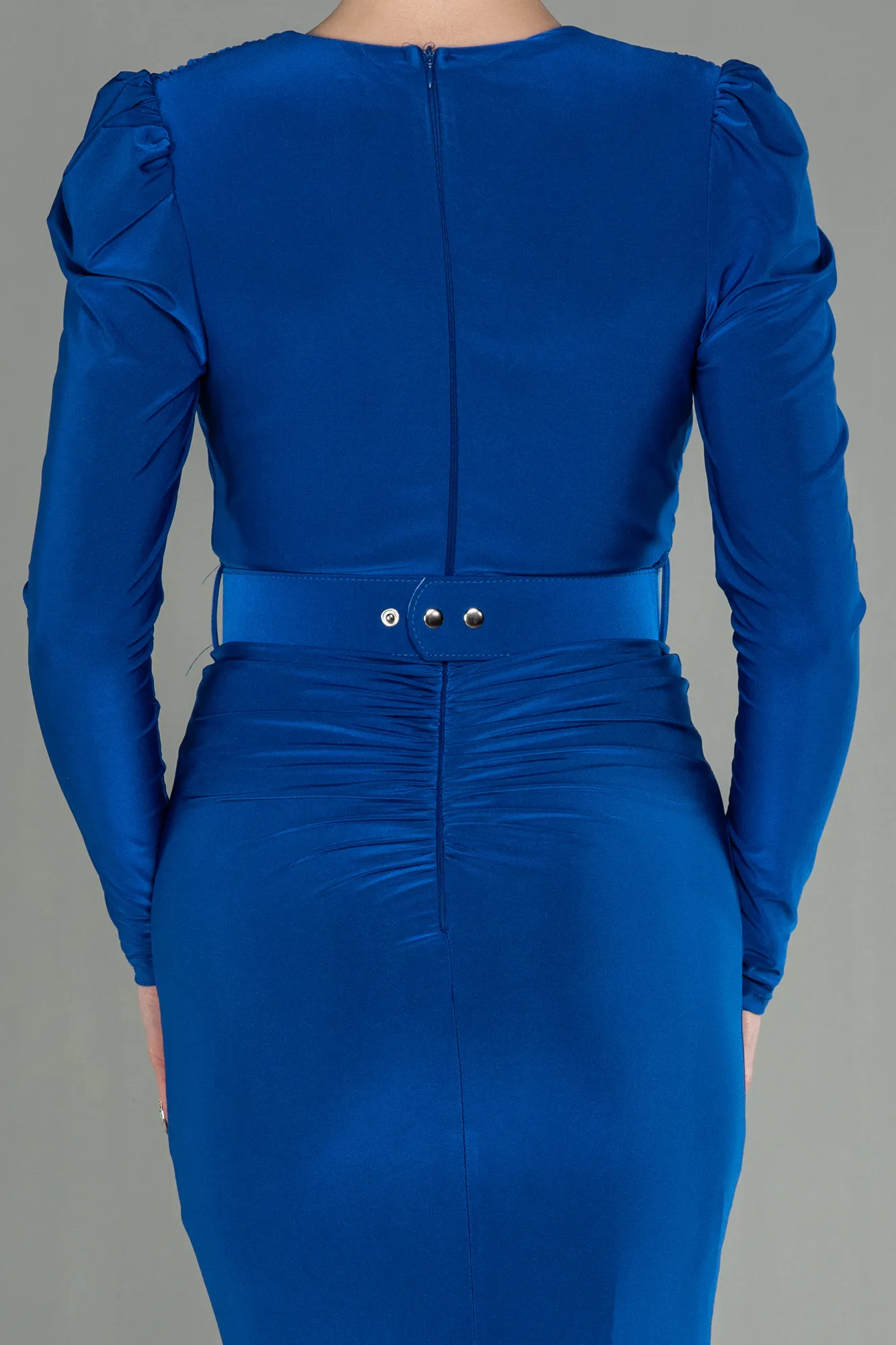 Sax Blue-Long Evening Dress ABU2812