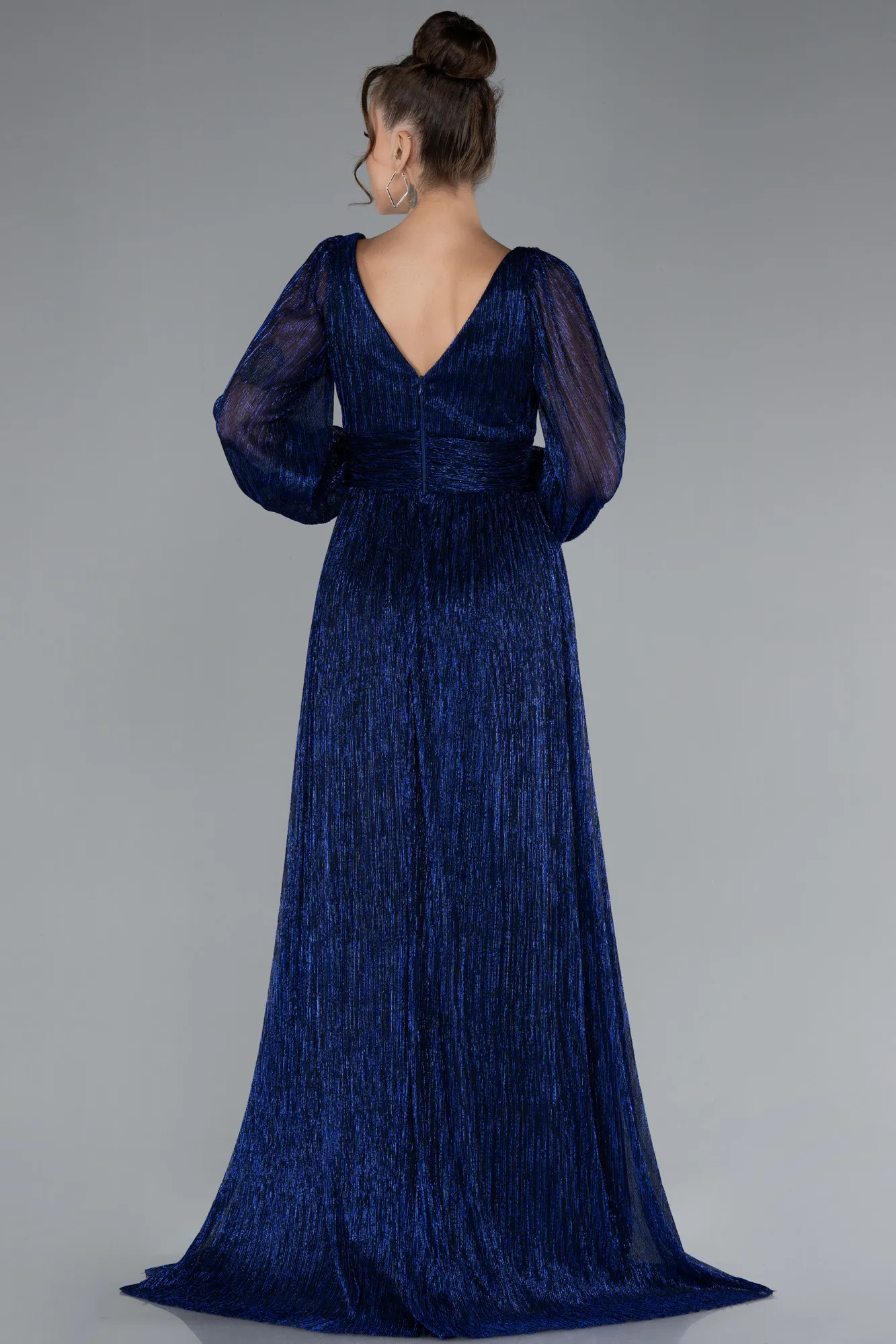 Sax Blue-Long Evening Dress ABU2905