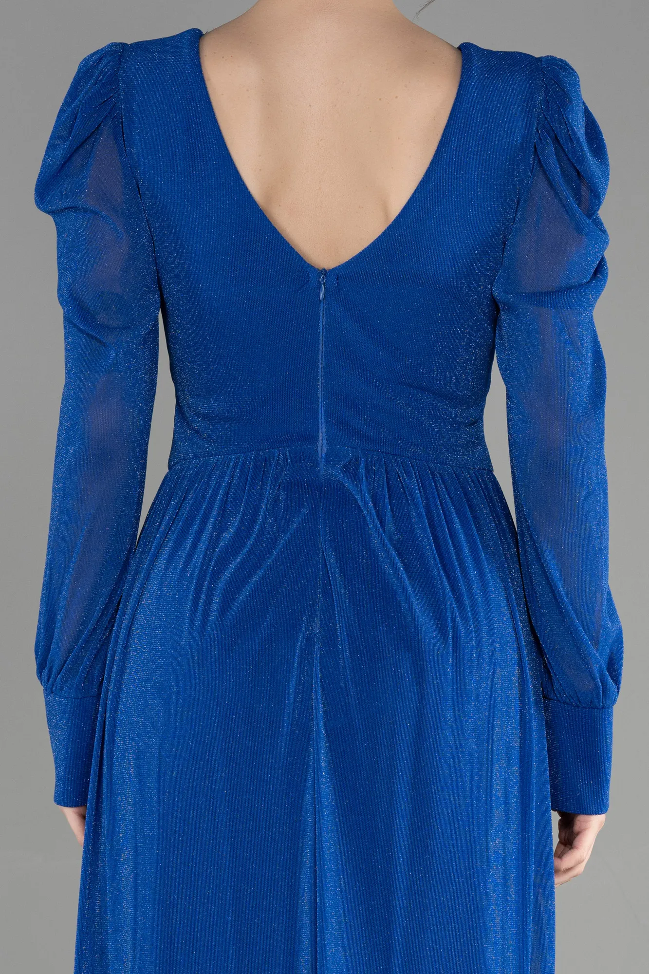 Sax Blue-Long Evening Dress ABU3103