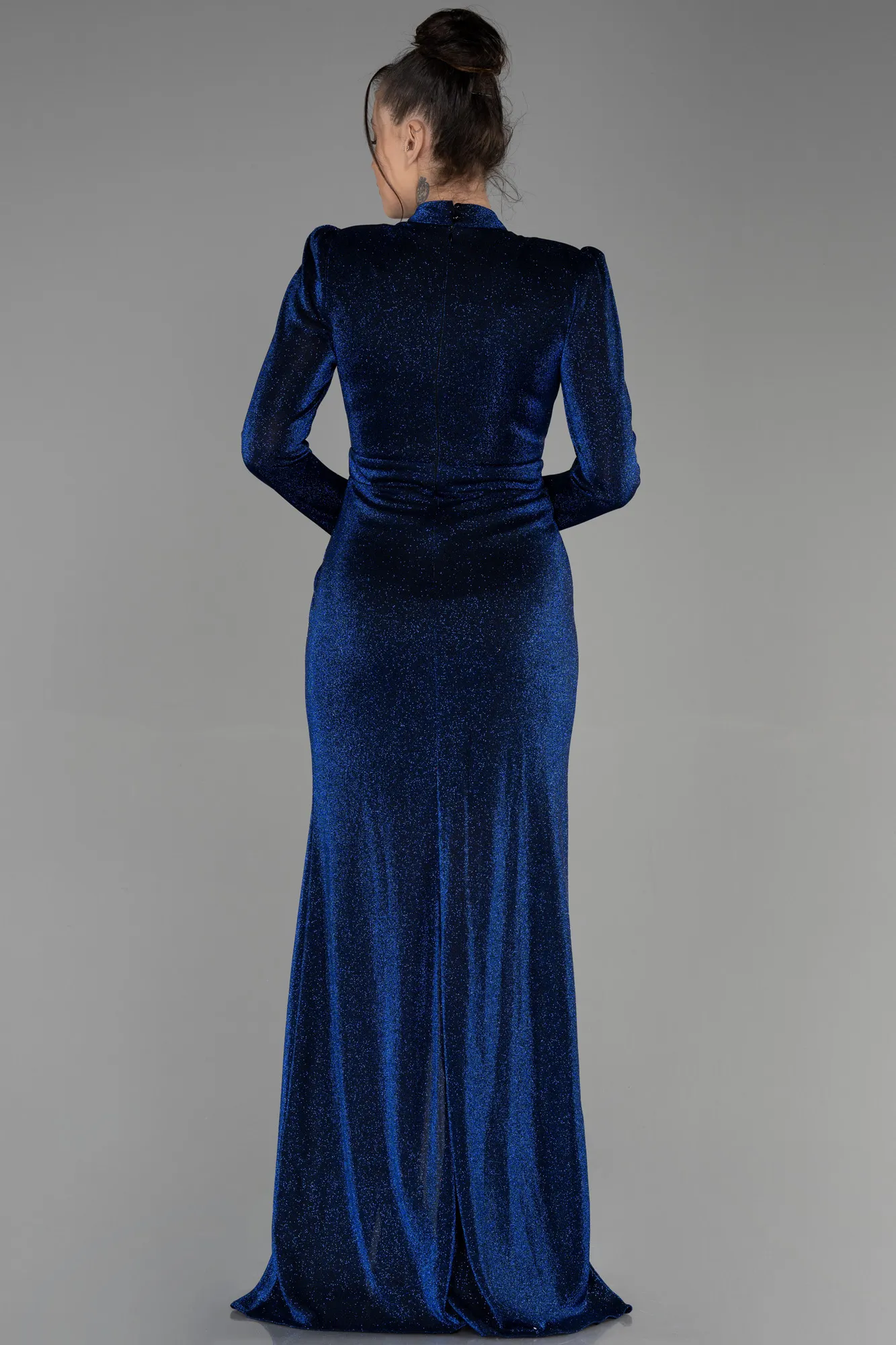 Sax Blue-Long Evening Dress ABU3359