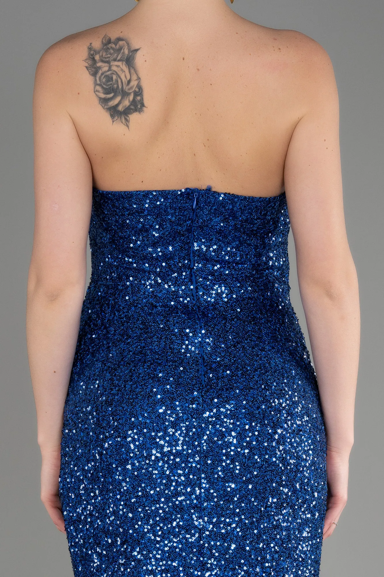 Sax Blue-Long Evening Dress ABU3551