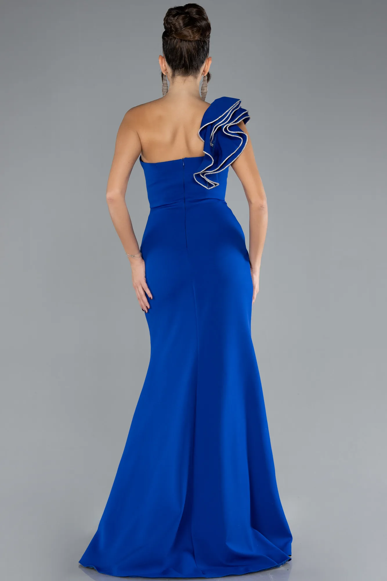 Sax Blue-Long Evening Dress ABU3605