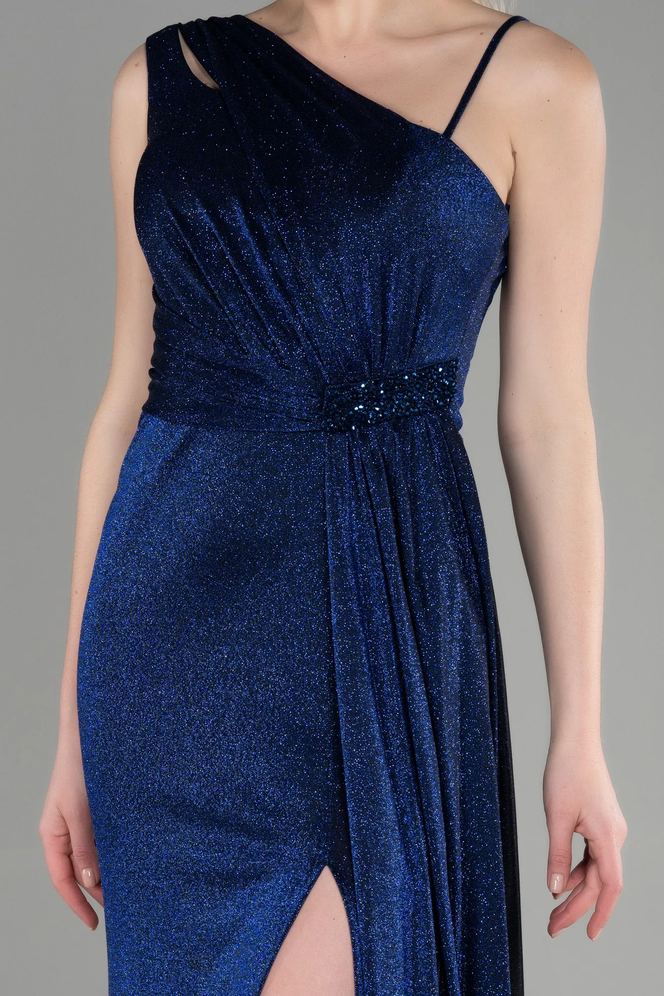 Sax Blue-Long Evening Dress ABU3637