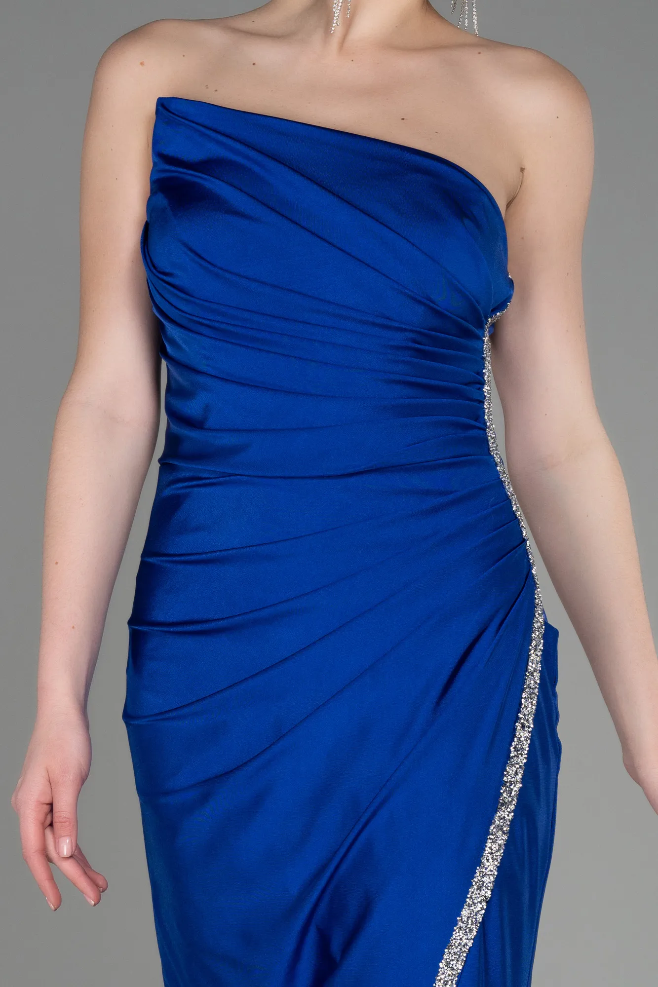 Sax Blue-Long Evening Dress ABU3764