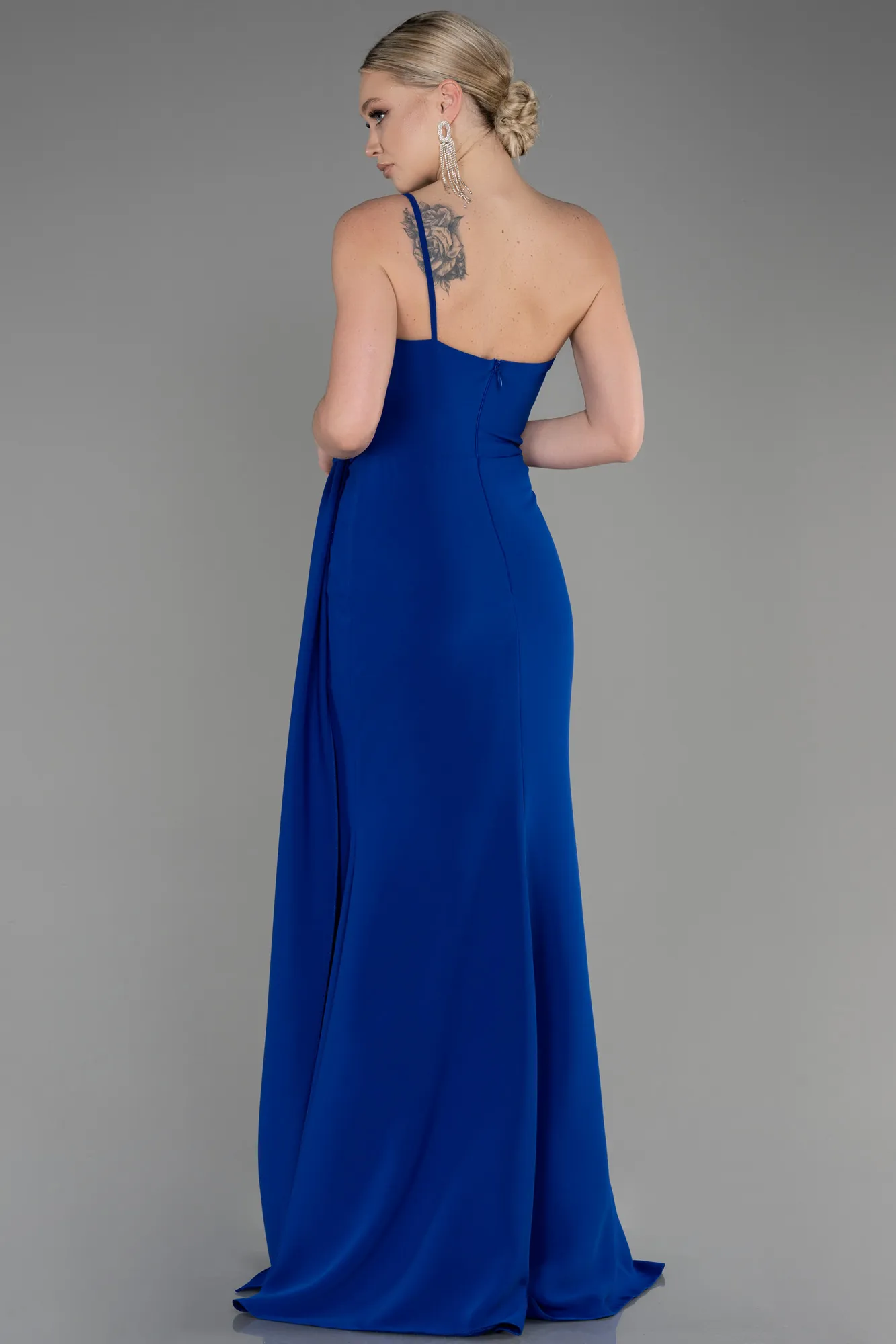 Sax Blue-Long Evening Dress ABU3780