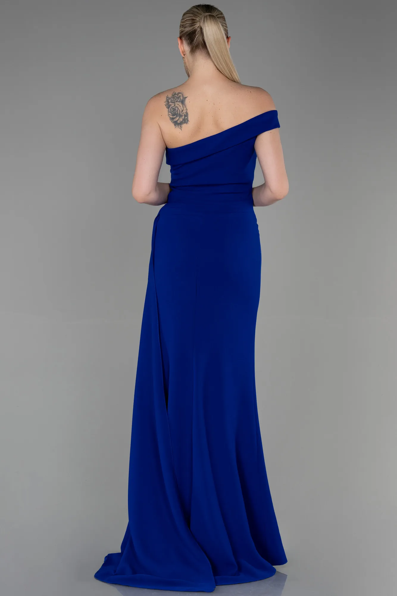 Sax Blue-Long Mermaid Prom Dress ABU3324