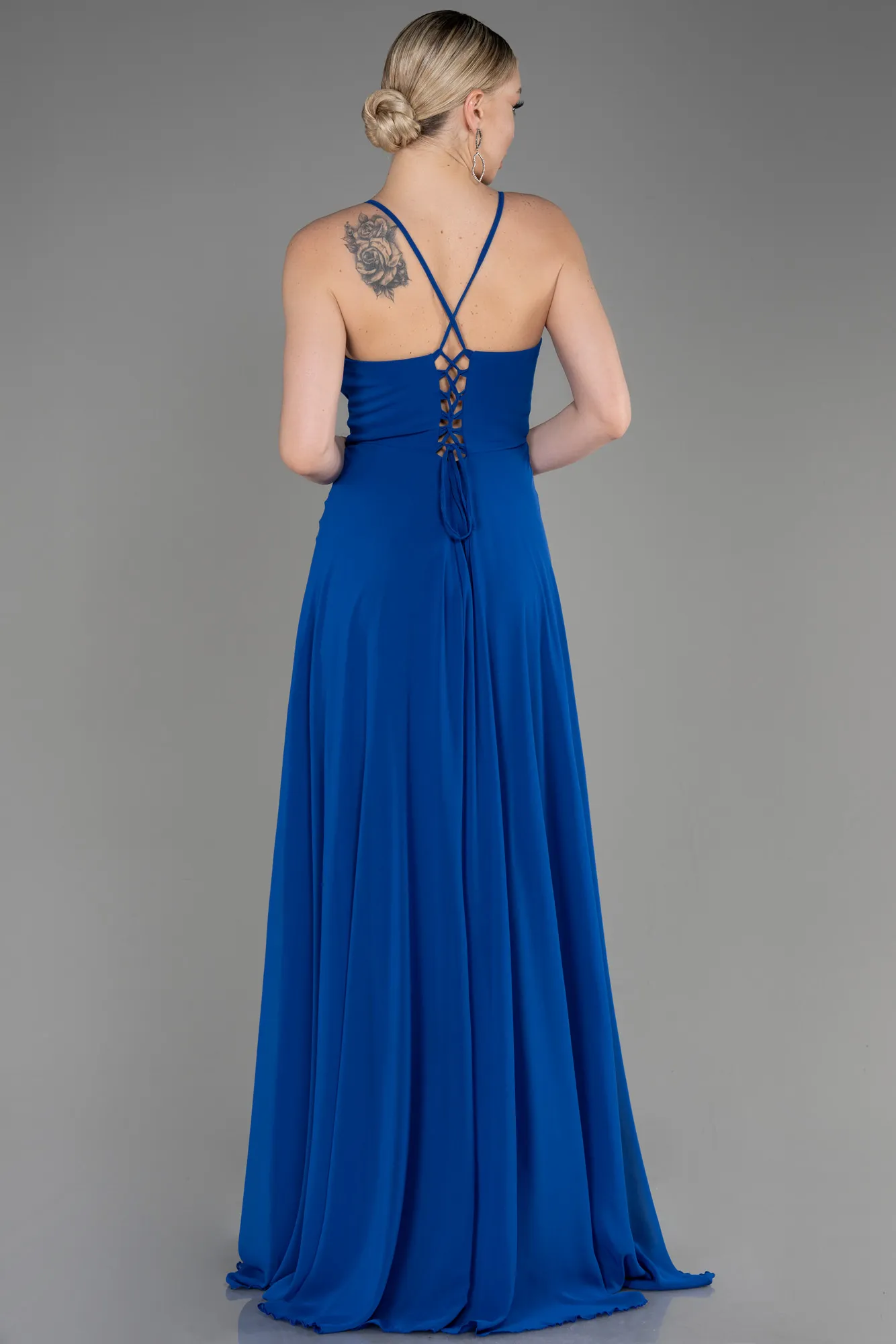 Sax Blue-Long Prom Gown ABU1305
